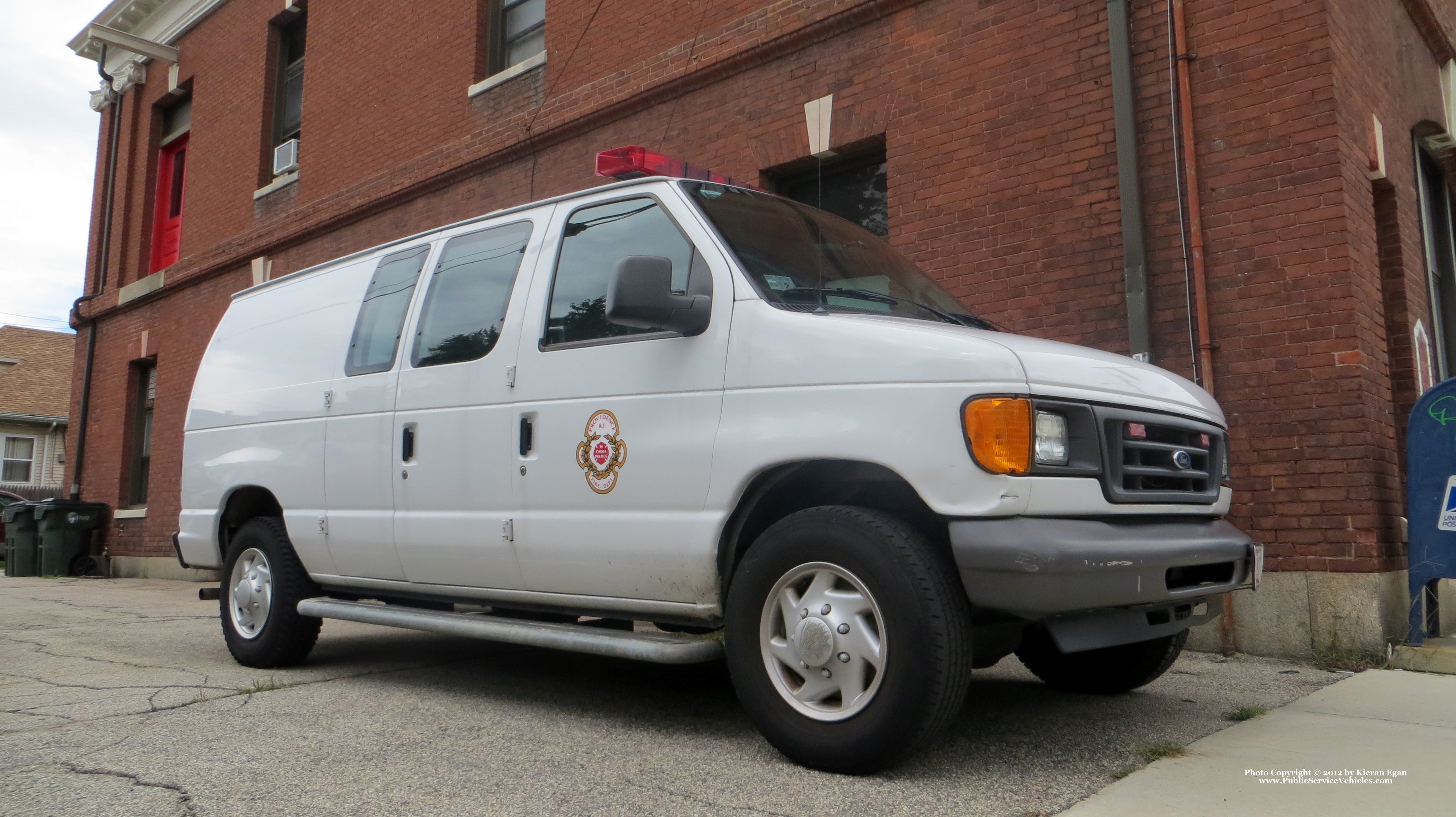A photo  of Providence Fire
            Car 56, a 1998-2006 Ford Econoline             taken by Kieran Egan