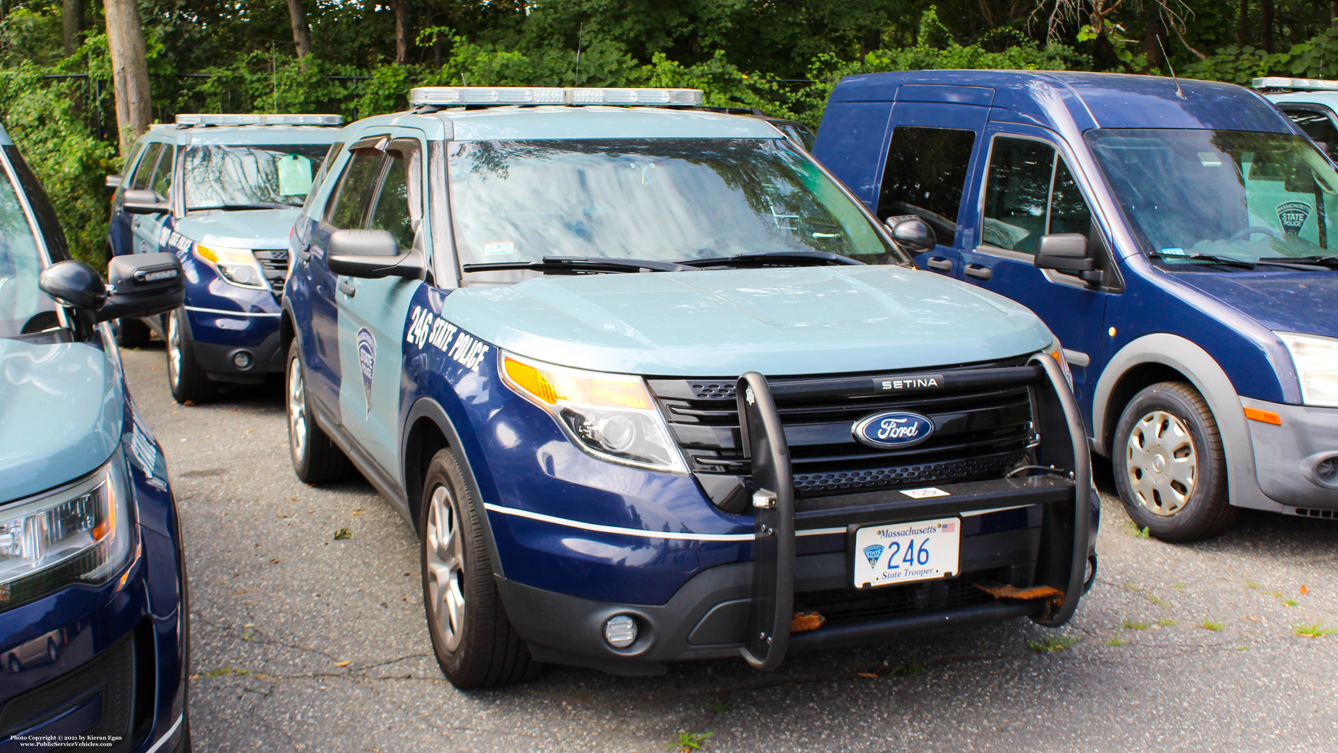 A photo  of Massachusetts State Police
            Cruiser 246, a 2015 Ford Police Interceptor Utility             taken by Kieran Egan