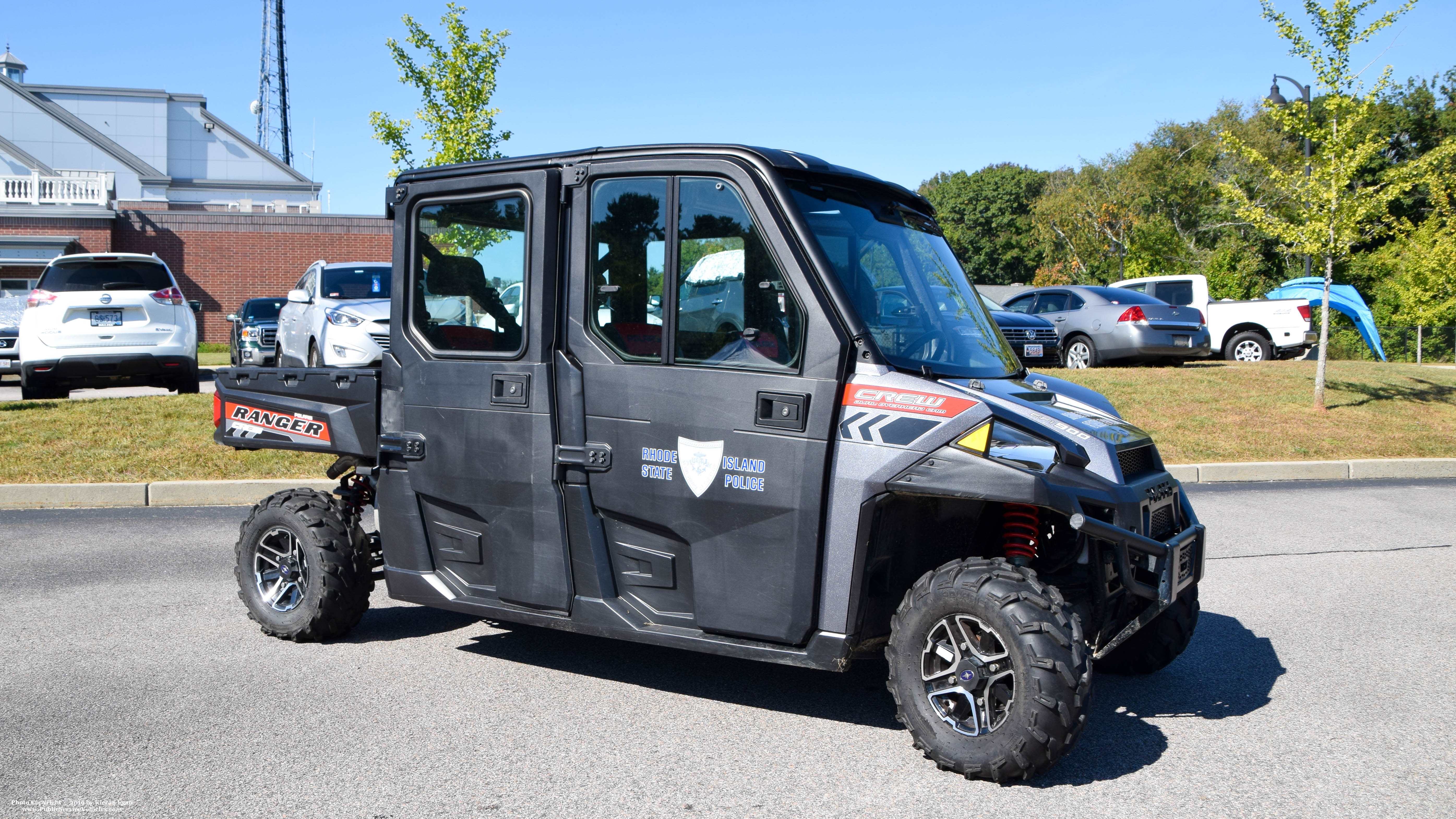 A photo  of Rhode Island State Police
            ATV, a 2018-2020 Polaris Ranger Crew 900 EFI             taken by Kieran Egan