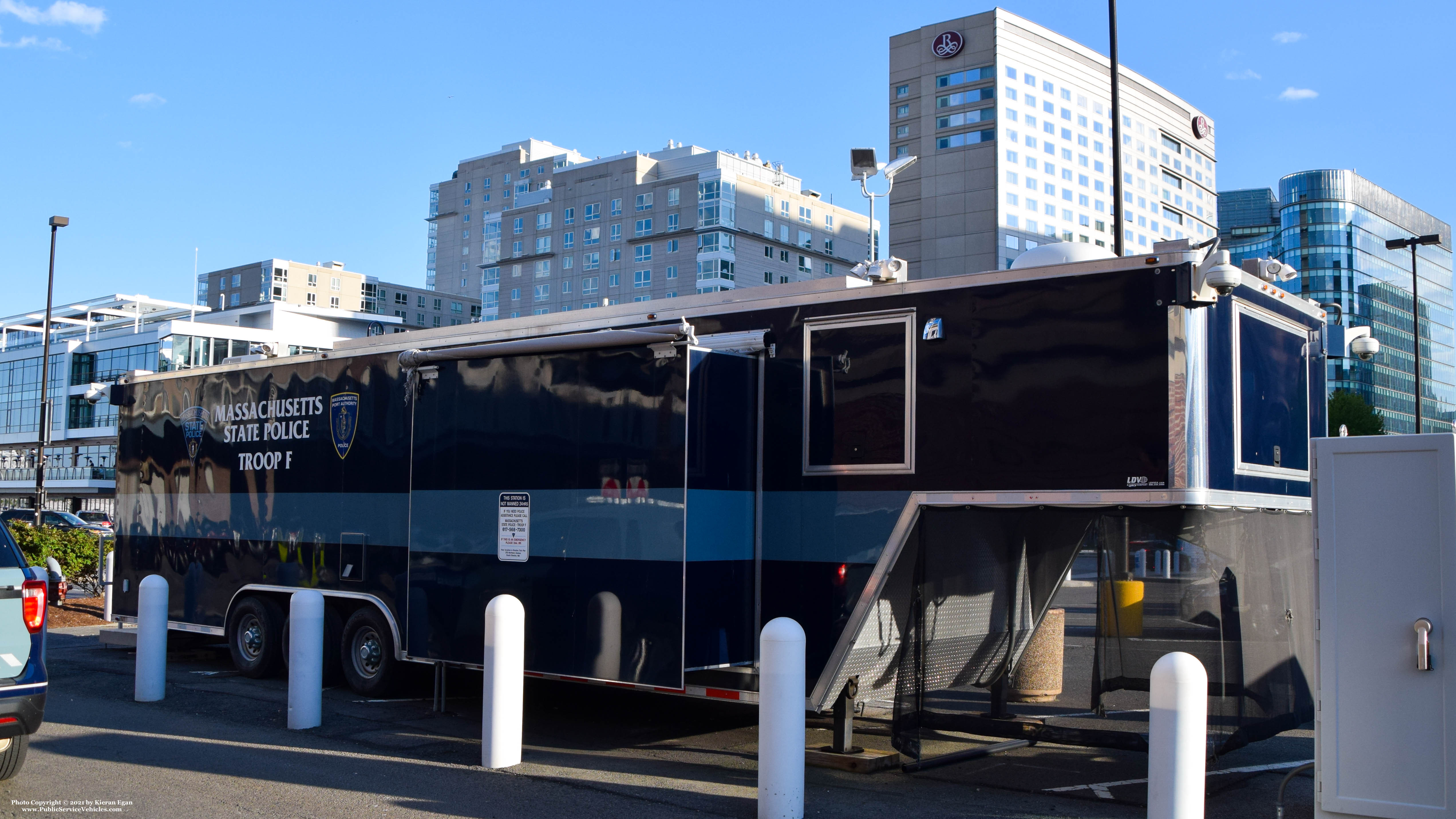 A photo  of Massachusetts State Police
            Troop F Substation, a 2000-2016 Trailer             taken by Kieran Egan