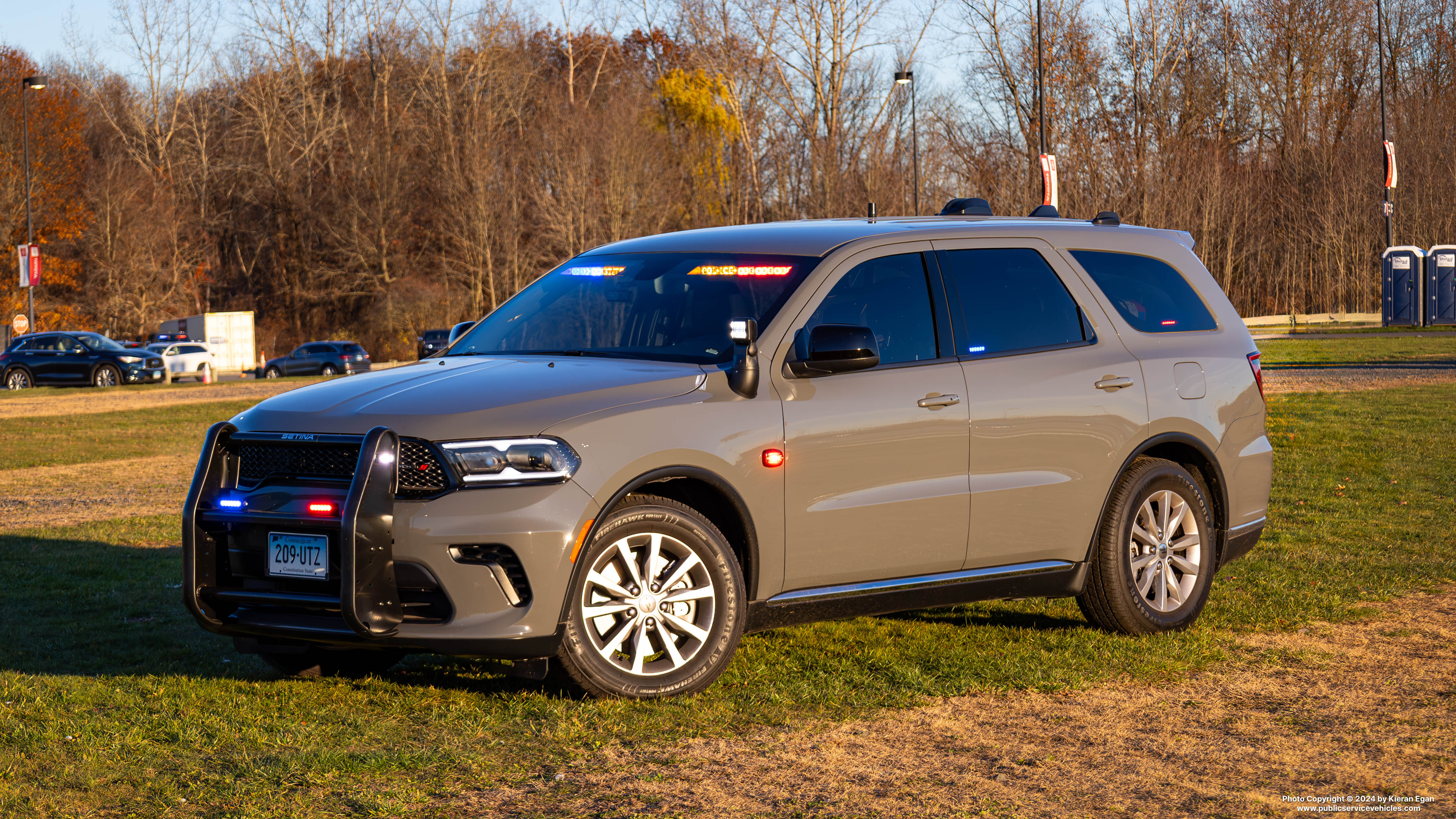 A photo  of Connecticut State Police
            Cruiser 209, a 2023 Dodge Durango             taken by Kieran Egan