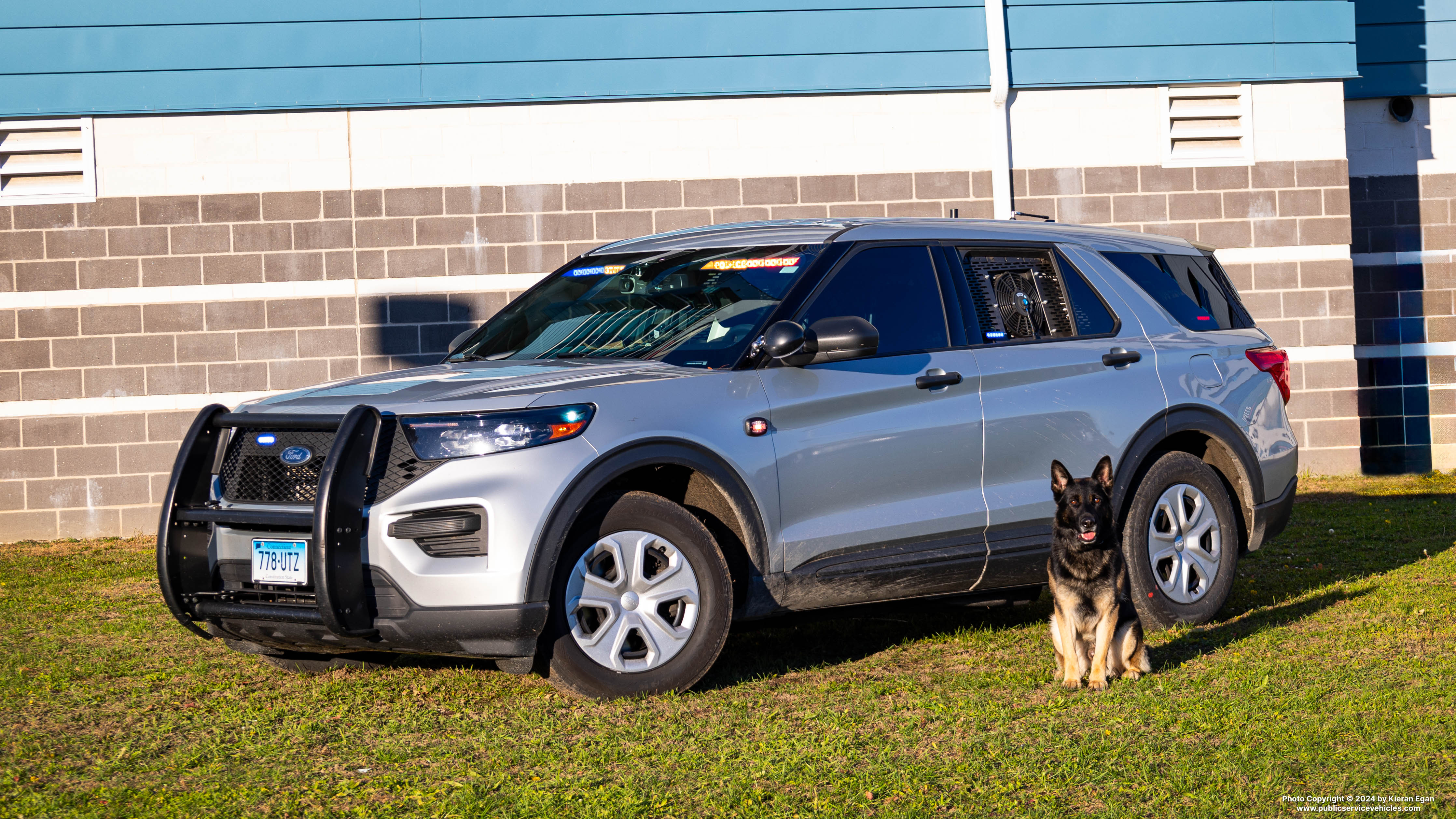 A photo  of Connecticut State Police
            Cruiser 778, a 2020 Ford Police Interceptor Utility             taken by Kieran Egan