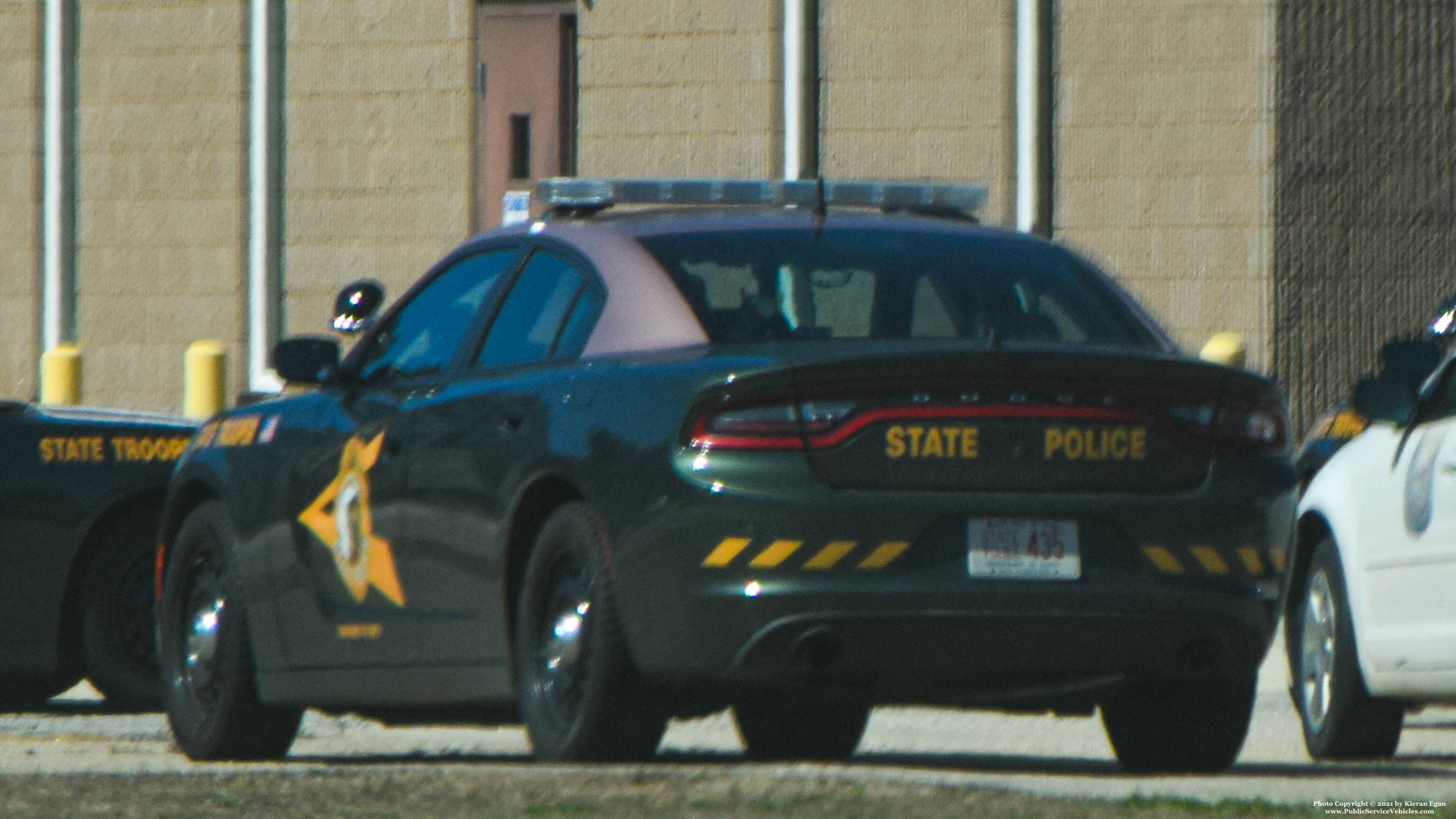 A photo  of New Hampshire State Police
            Cruiser 435, a 2015-2016 Dodge Charger             taken by Kieran Egan