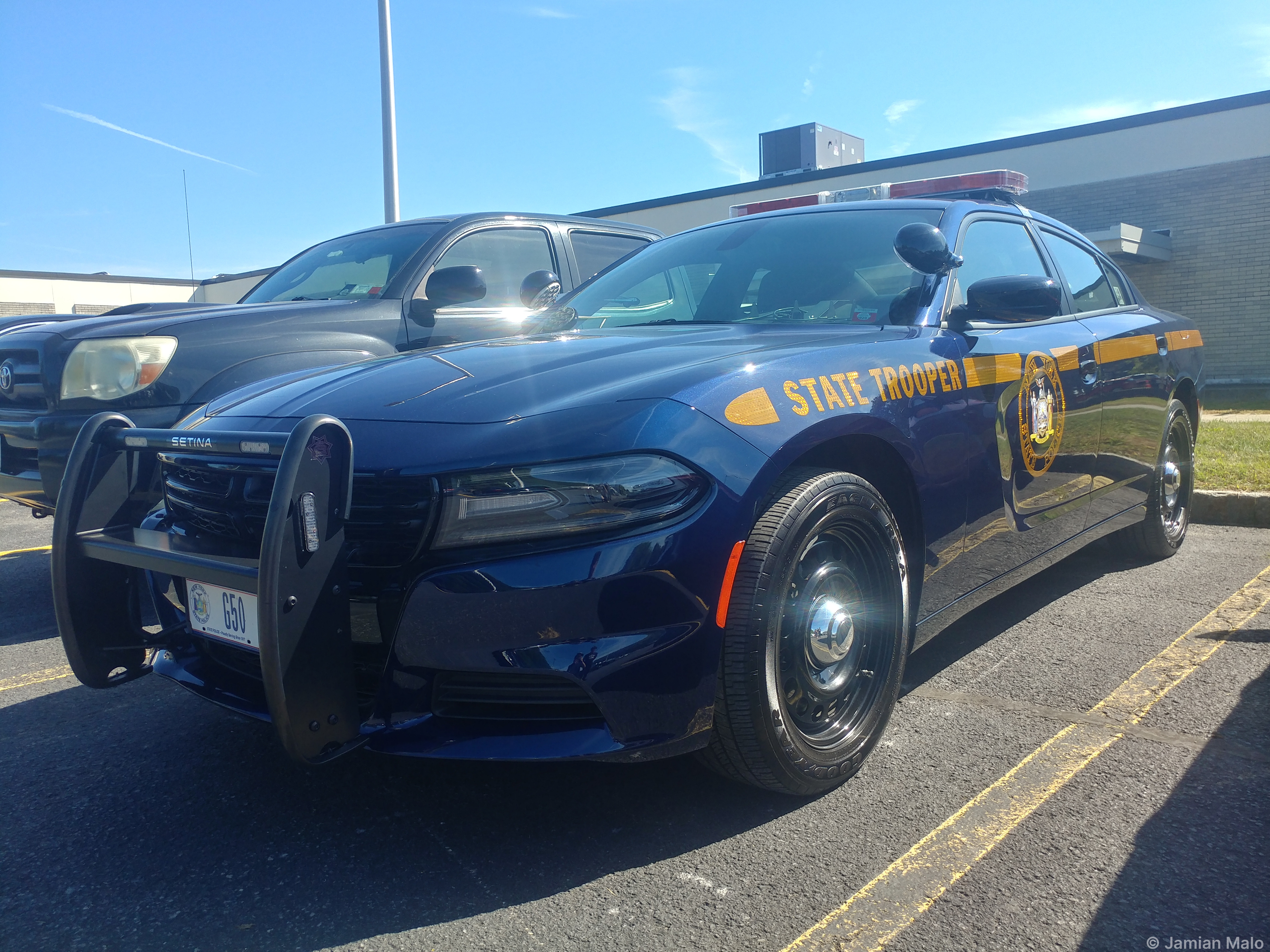 A photo  of New York State Police
            Cruiser G50, a 2015-2019 Dodge Charger             taken by Jamian Malo