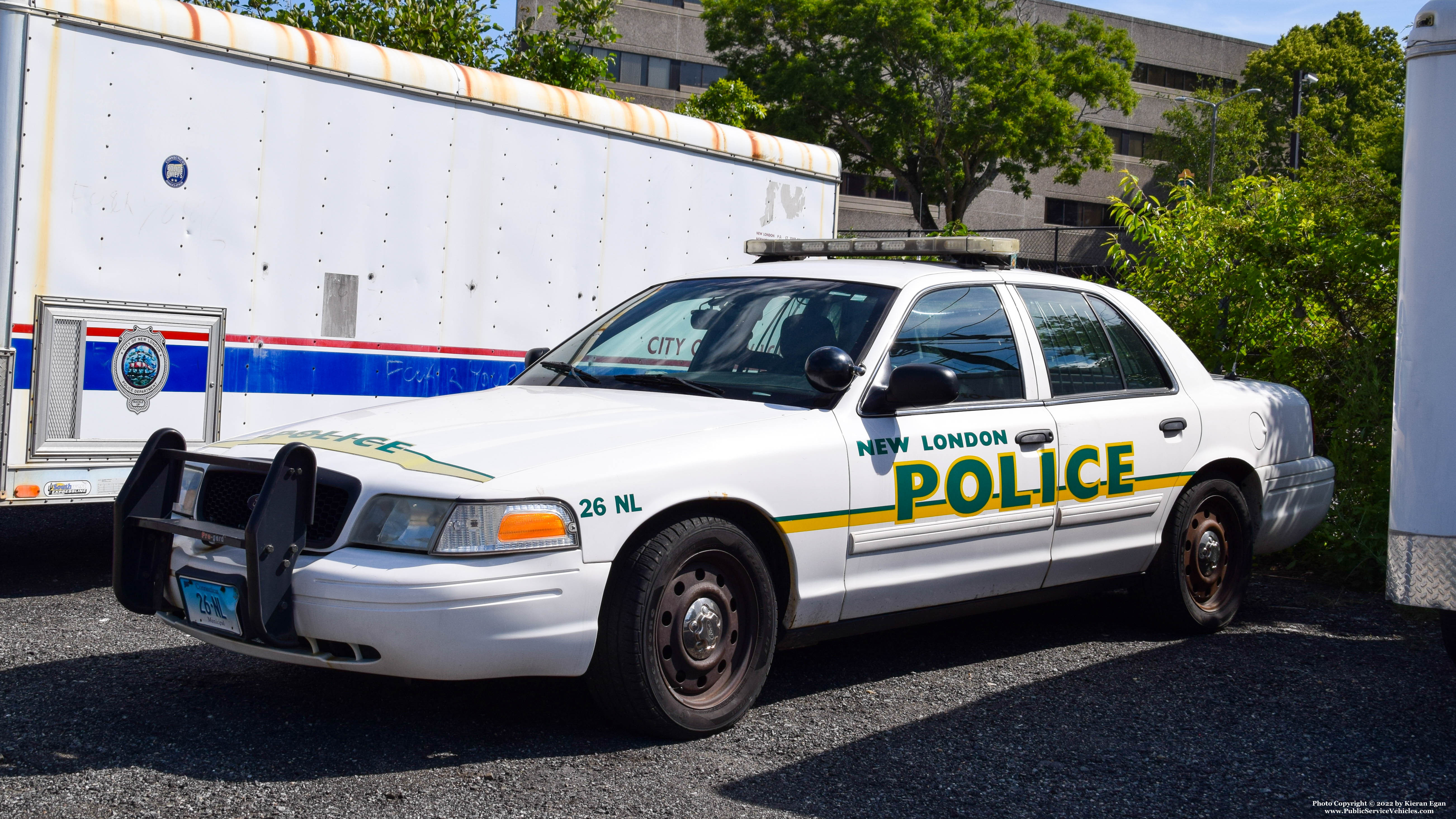 A photo  of New London Police
            Car 26, a 2009-2011 Ford Crown Victoria Police Interceptor             taken by Kieran Egan