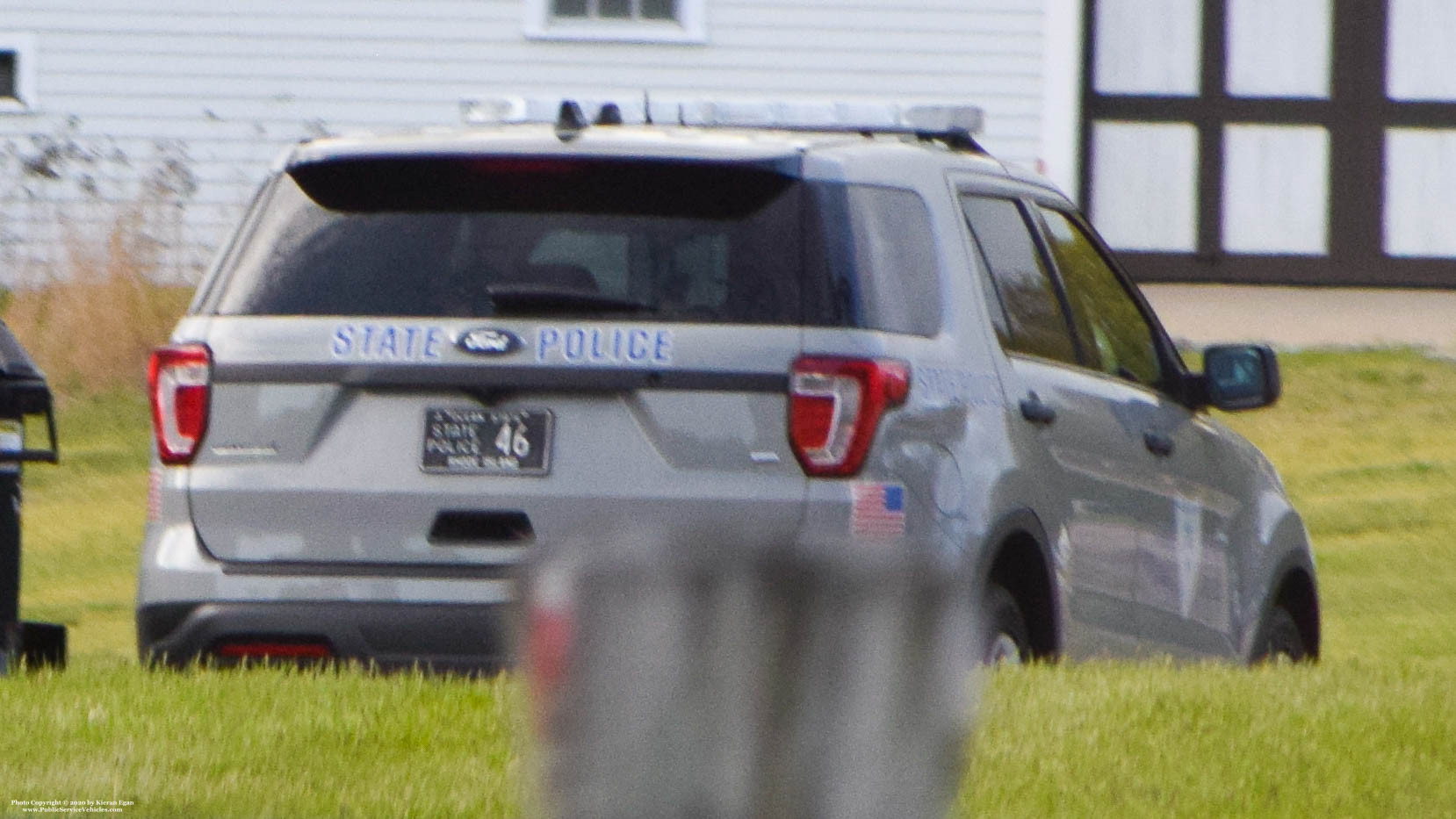 A photo  of Rhode Island State Police
            Cruiser 46, a 2018 Ford Police Interceptor Utility             taken by Kieran Egan