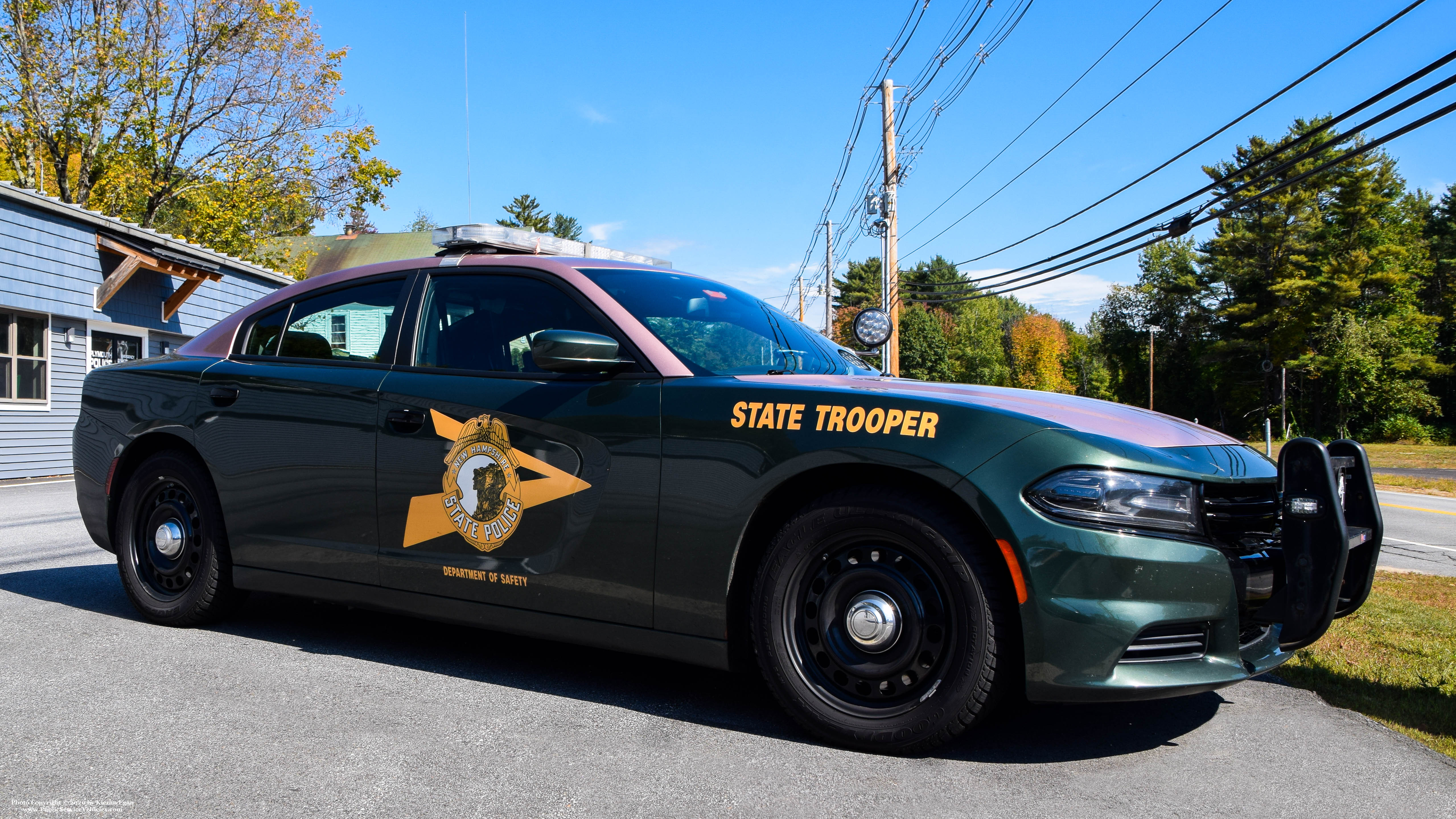 A photo  of New Hampshire State Police
            Cruiser 614, a 2015-2019 Dodge Charger             taken by Kieran Egan