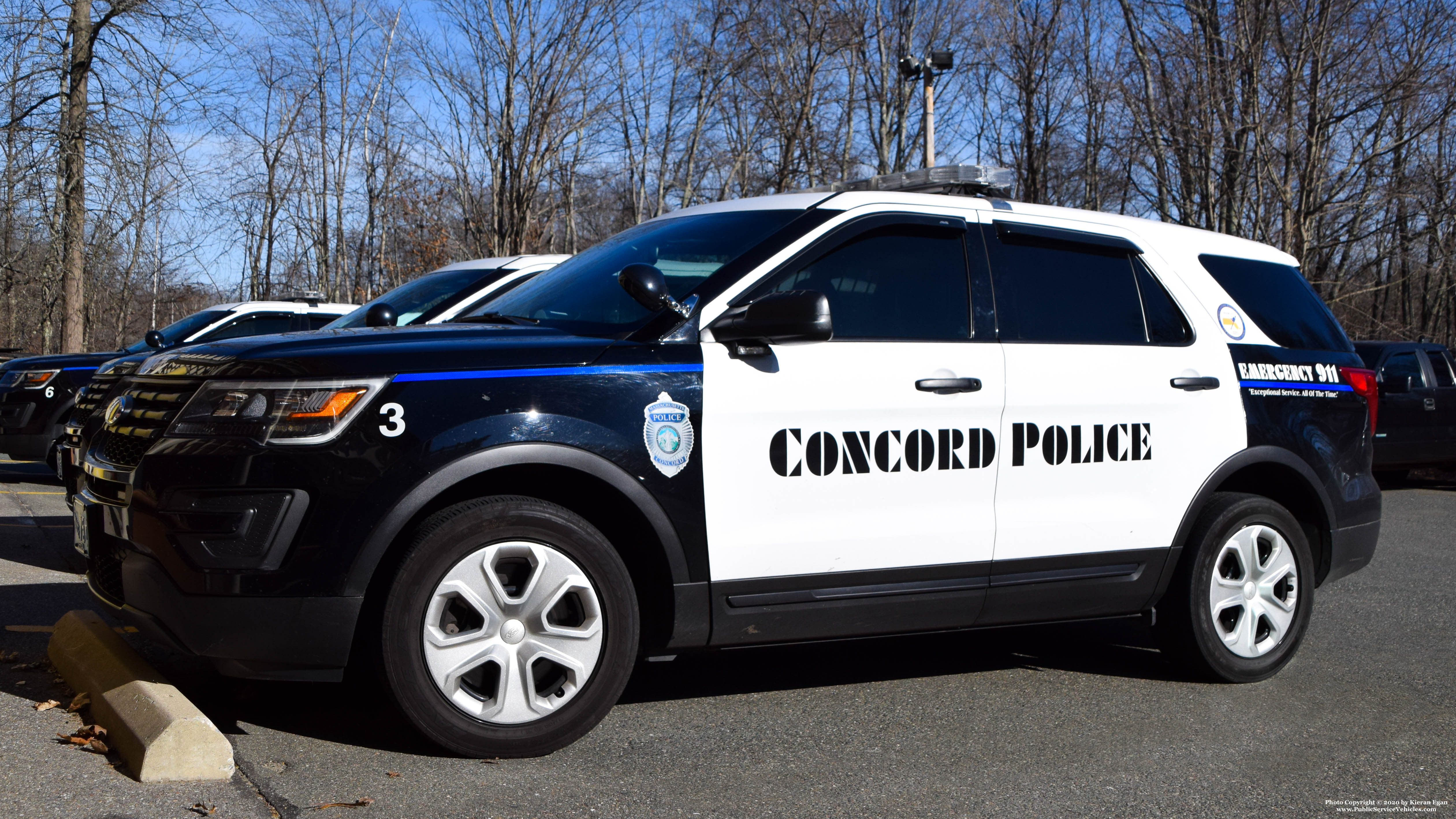 A photo  of Concord Police
            Car 3, a 2016-2019 Ford Police Interceptor Utility             taken by Kieran Egan