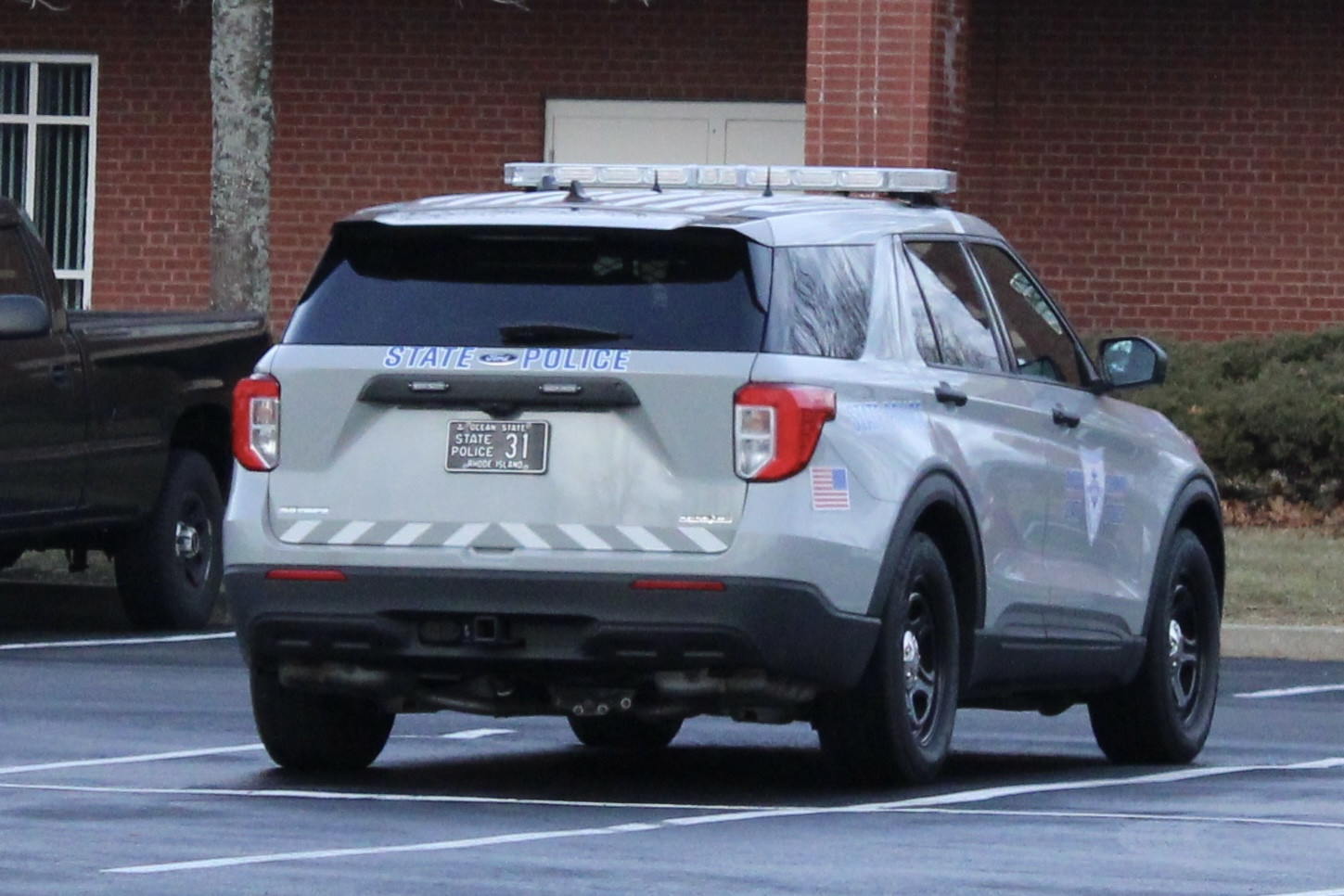 A photo  of Rhode Island State Police
            Cruiser 31, a 2022 Ford Police Interceptor Utility             taken by @riemergencyvehicles