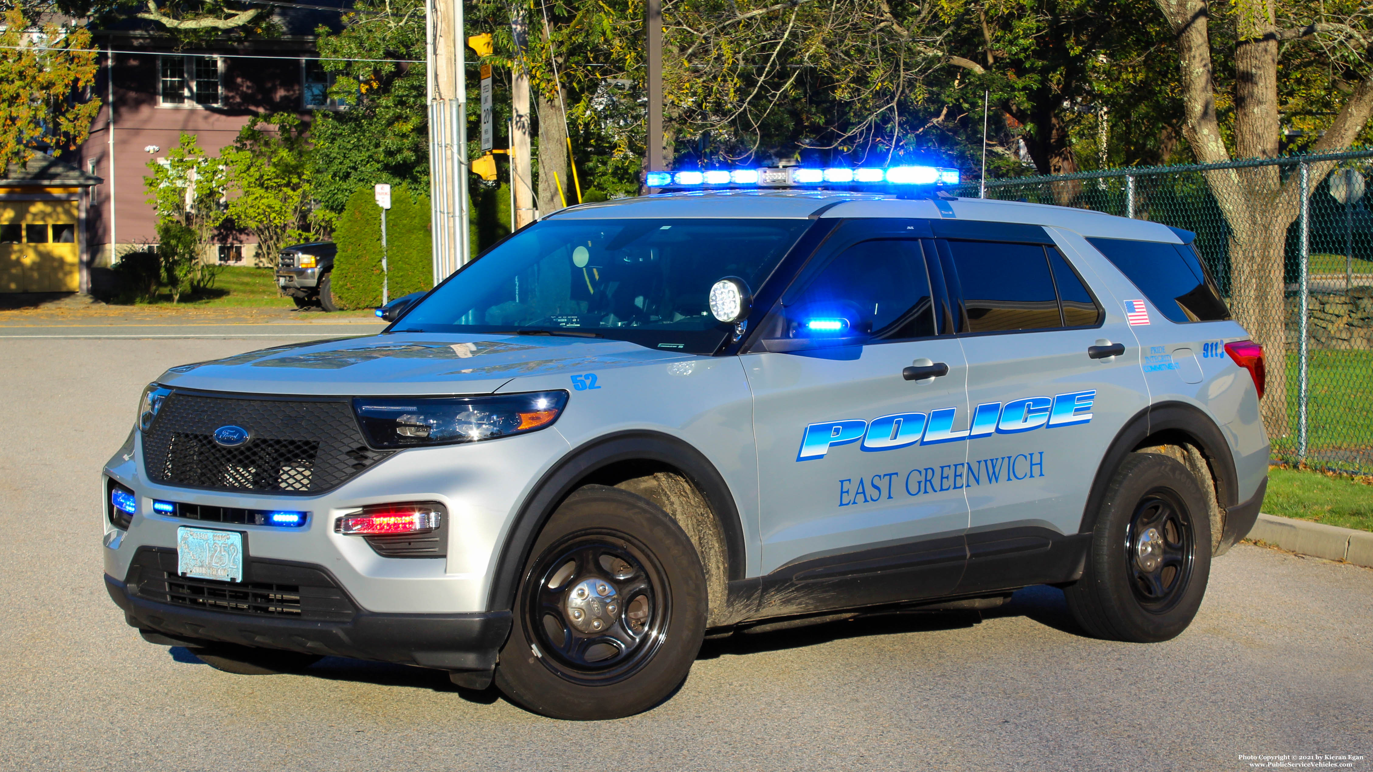 A photo  of East Greenwich Police
            Cruiser 1252, a 2020 Ford Police Interceptor Utility/2020 Ford Police Interceptor Utility             taken by Kieran Egan