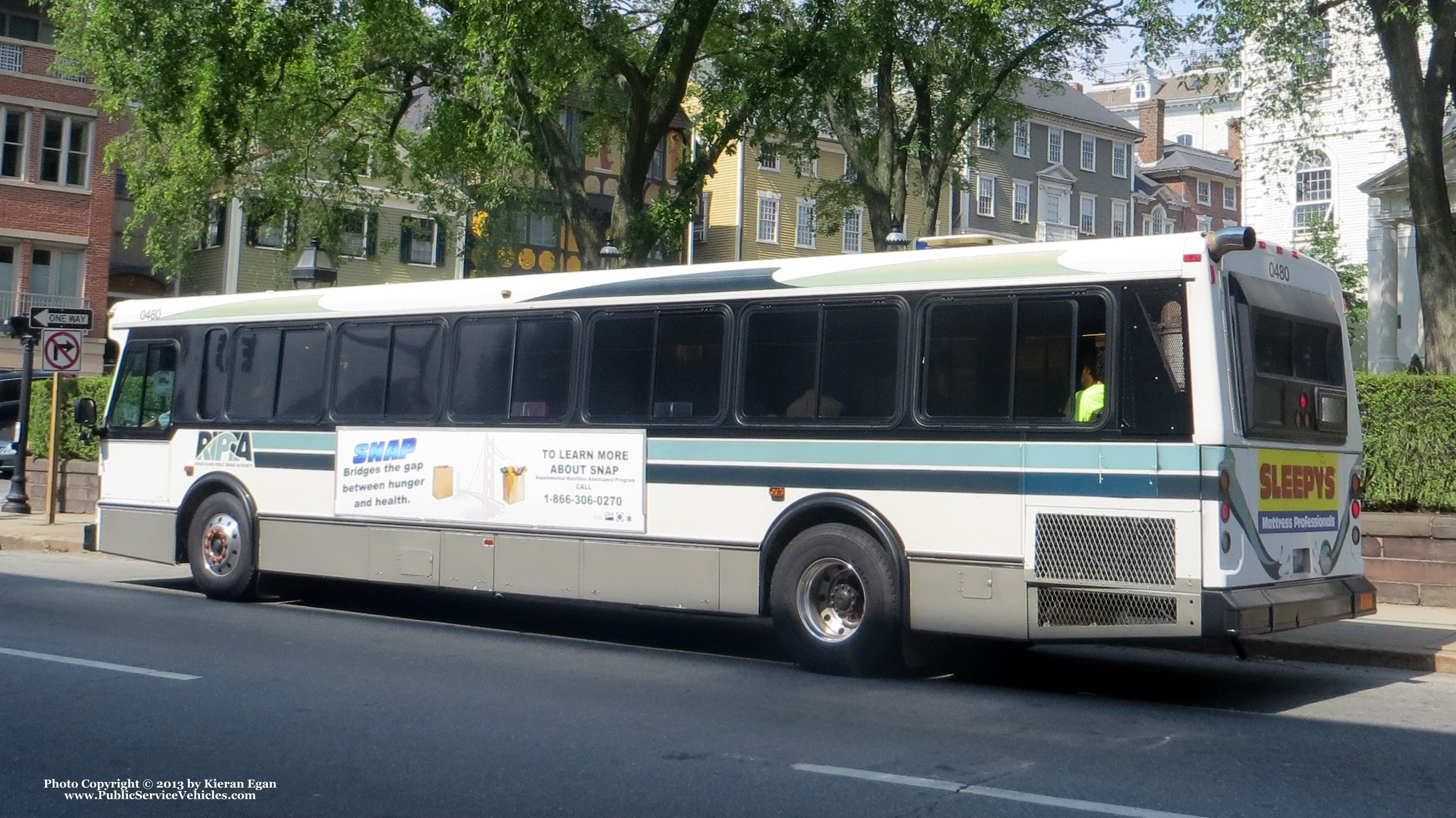 A photo  of Rhode Island Public Transit Authority
            Bus 0480, a 2004 Orion V 05.501             taken by Kieran Egan