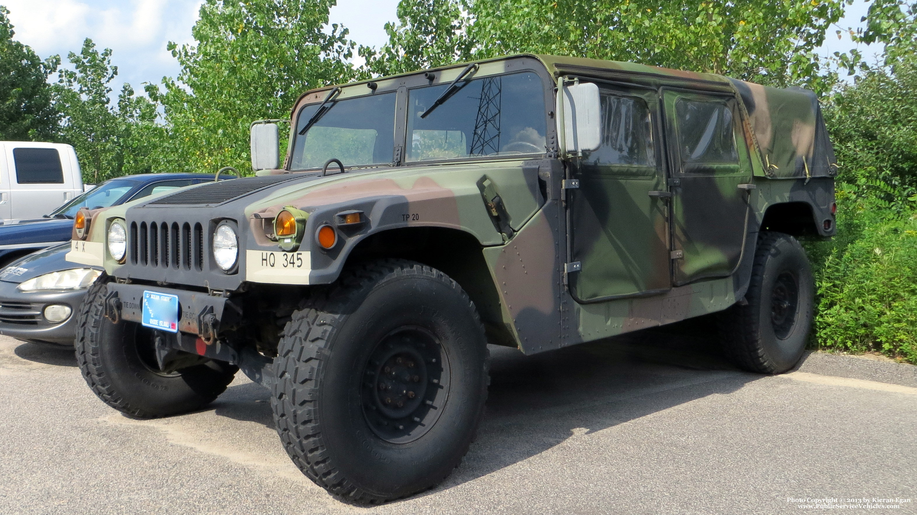 A photo  of Hopkinton Police
            Humvee 3746, a 1993 AM General H3             taken by Kieran Egan