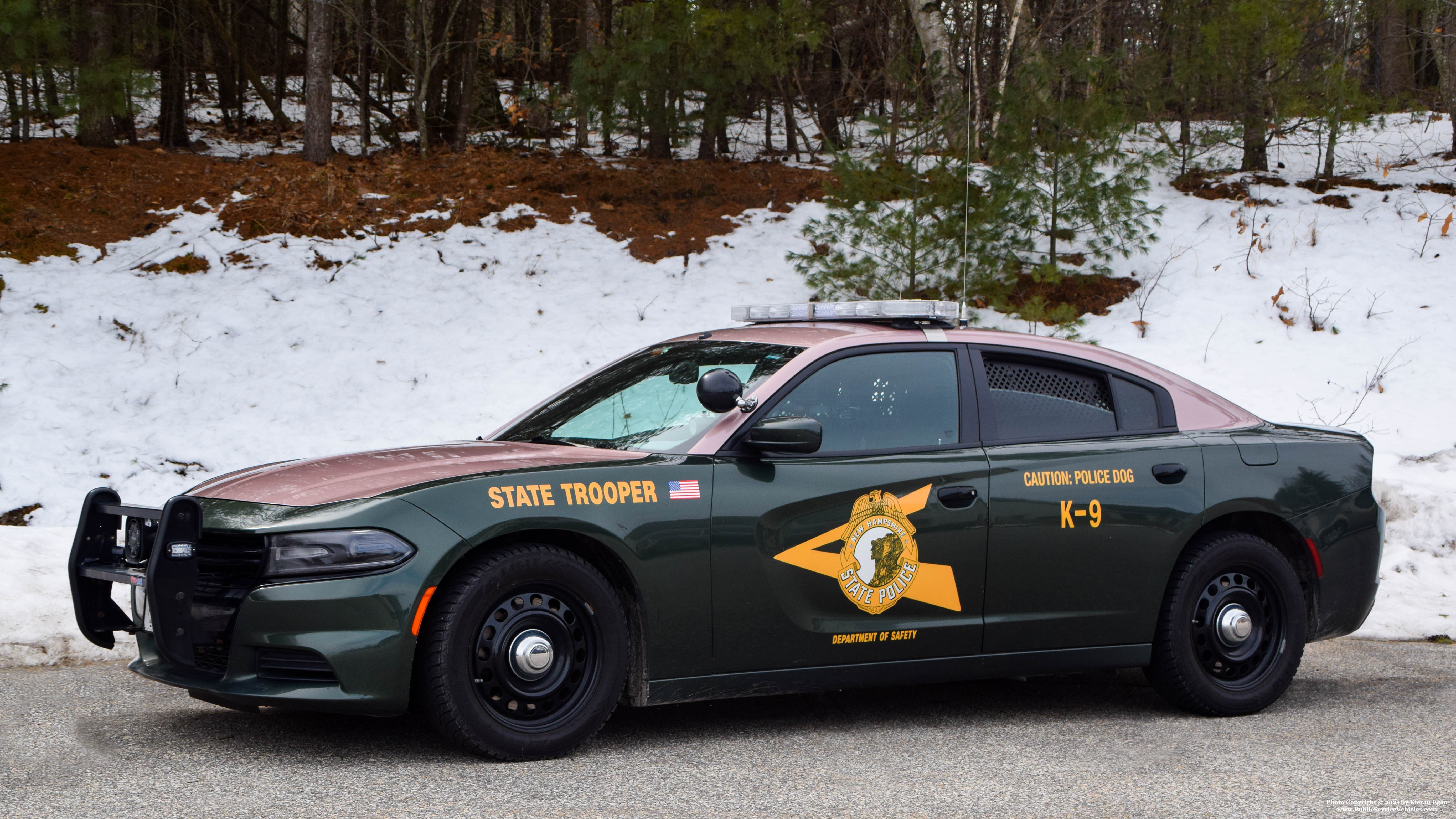 A photo  of New Hampshire State Police
            Cruiser 405, a 2016 Dodge Charger             taken by Kieran Egan