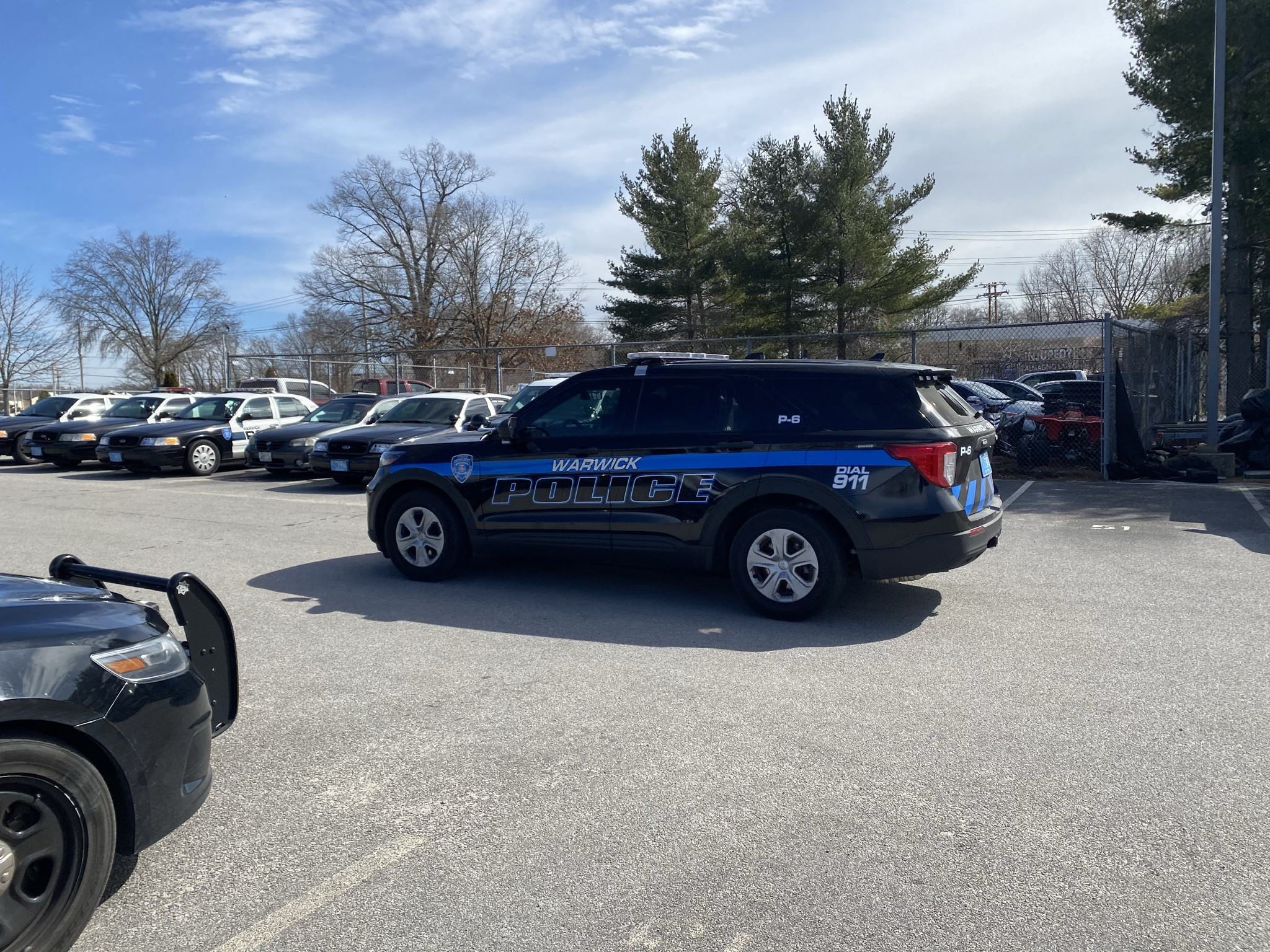 A photo  of Warwick Police
            Cruiser P-6, a 2021 Ford Police Interceptor Utility             taken by @riemergencyvehicles