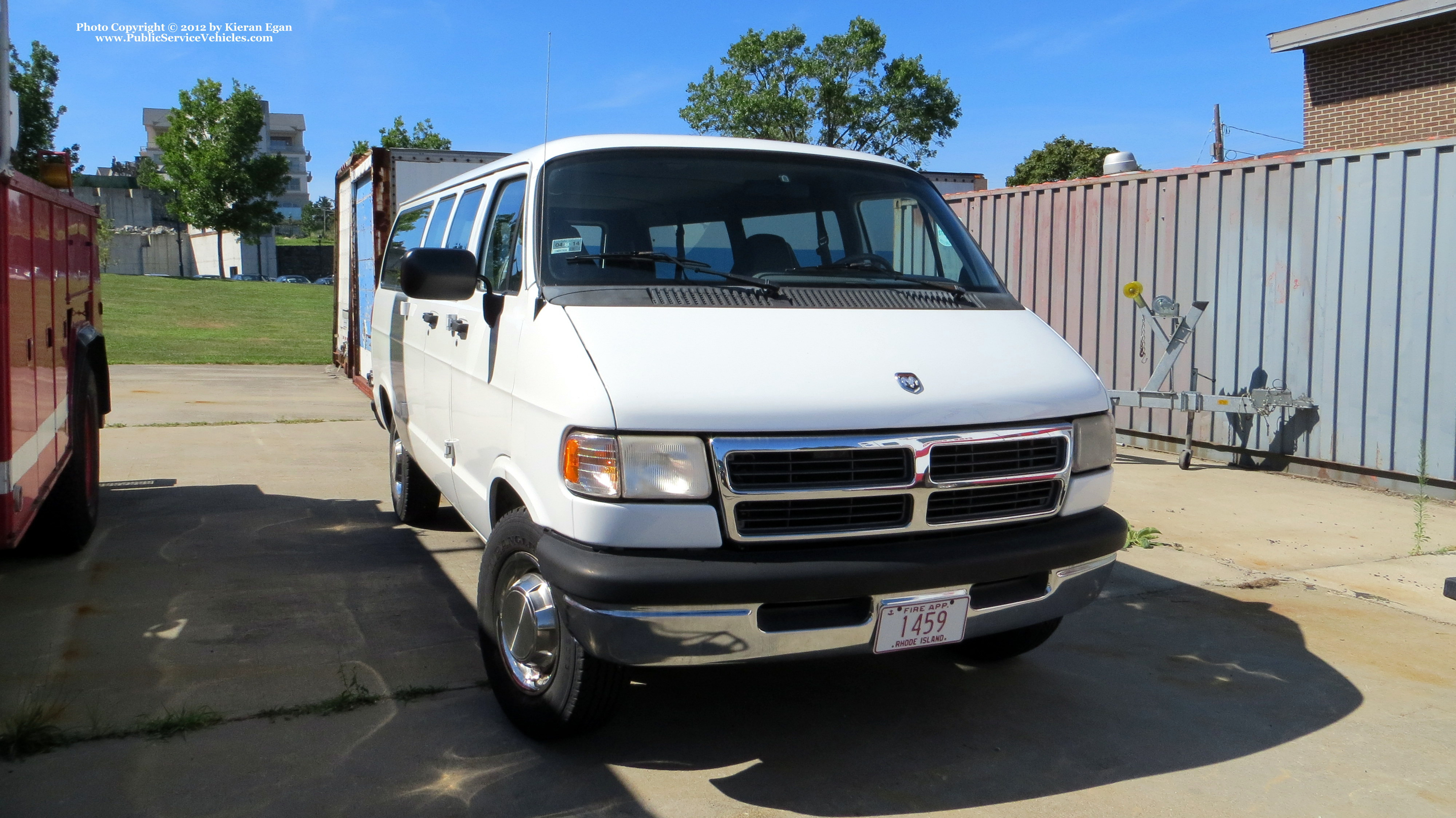 A photo  of Cranston Fire
            Recruit Van, a 1994-2003 Dodge RAM Van             taken by Kieran Egan