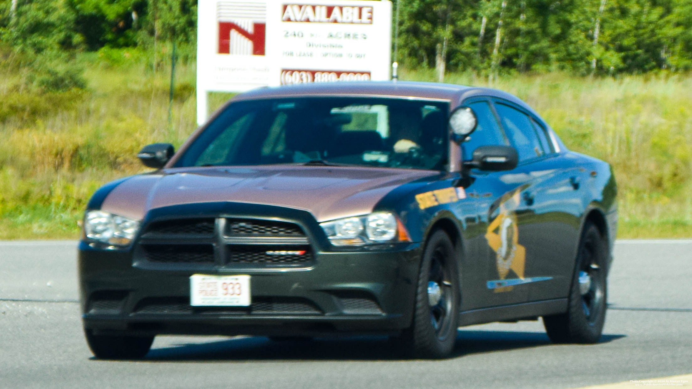 A photo  of New Hampshire State Police
            Cruiser 933, a 2011-2014 Dodge Charger             taken by Kieran Egan
