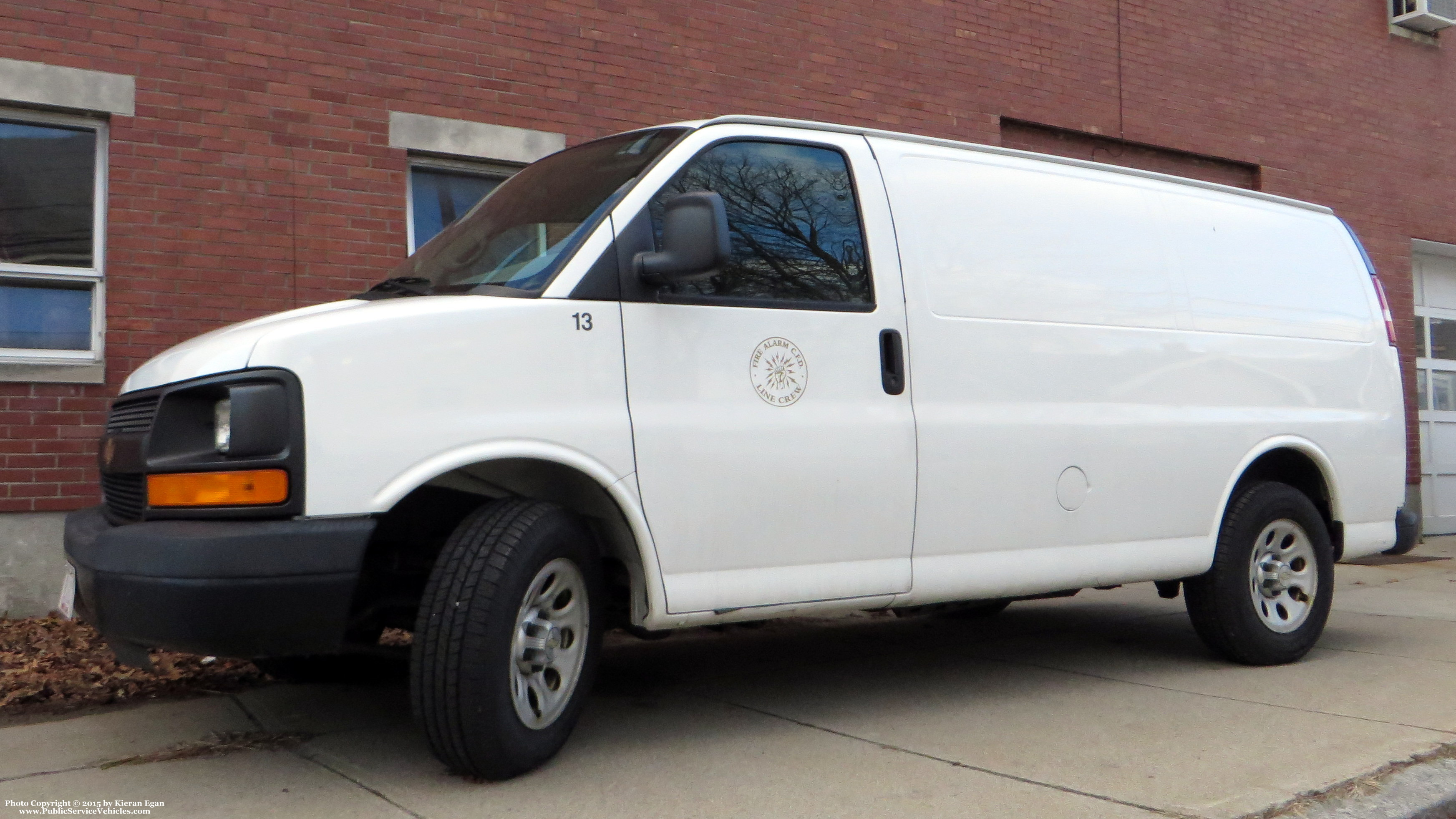 A photo  of Cranston Fire
            Car 13, a 2003-2014 Chevrolet Express             taken by Kieran Egan