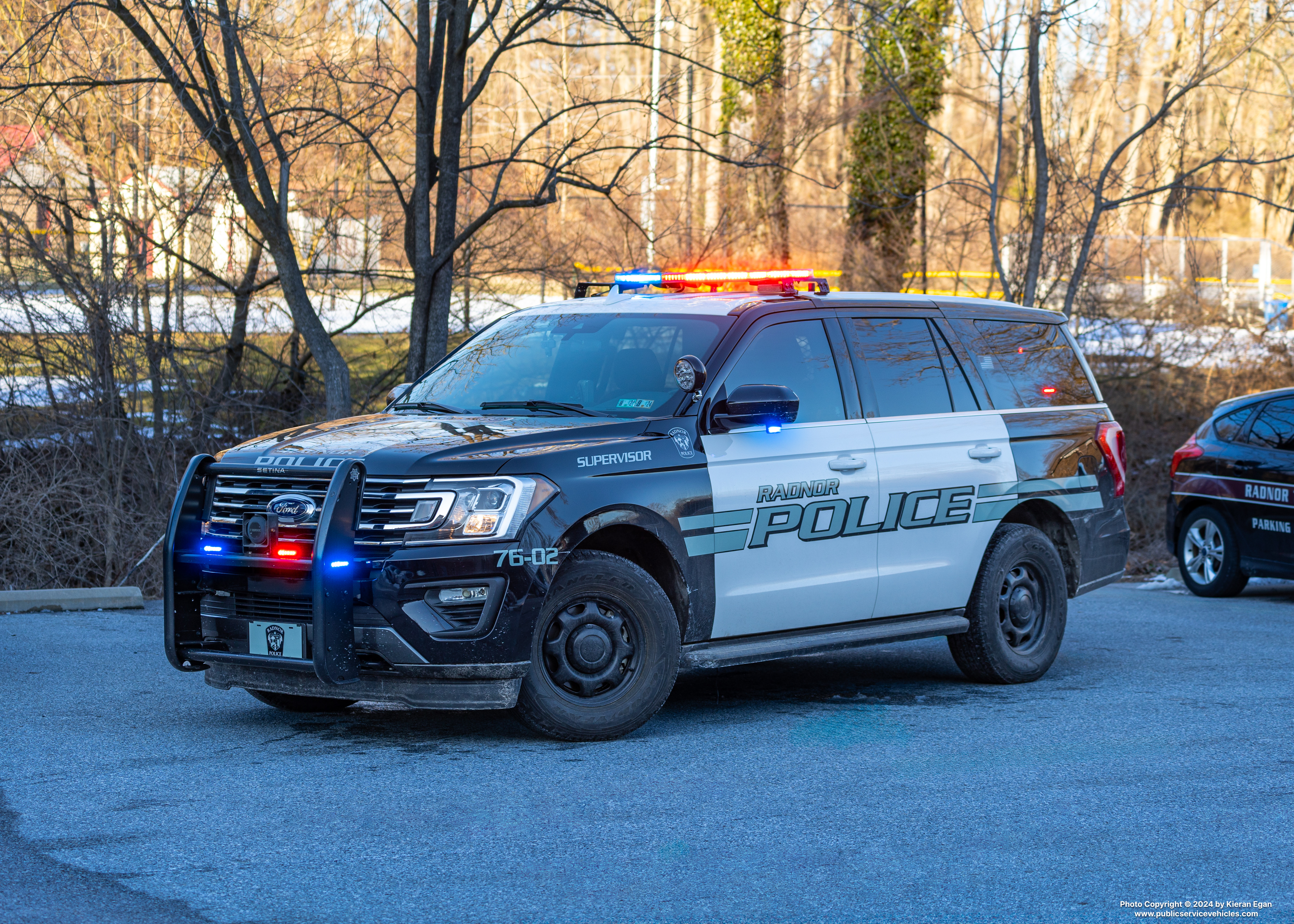 A photo  of Radnor Township Police
            Cruiser 76-02, a 2018-2020 Ford Expedition             taken by Kieran Egan