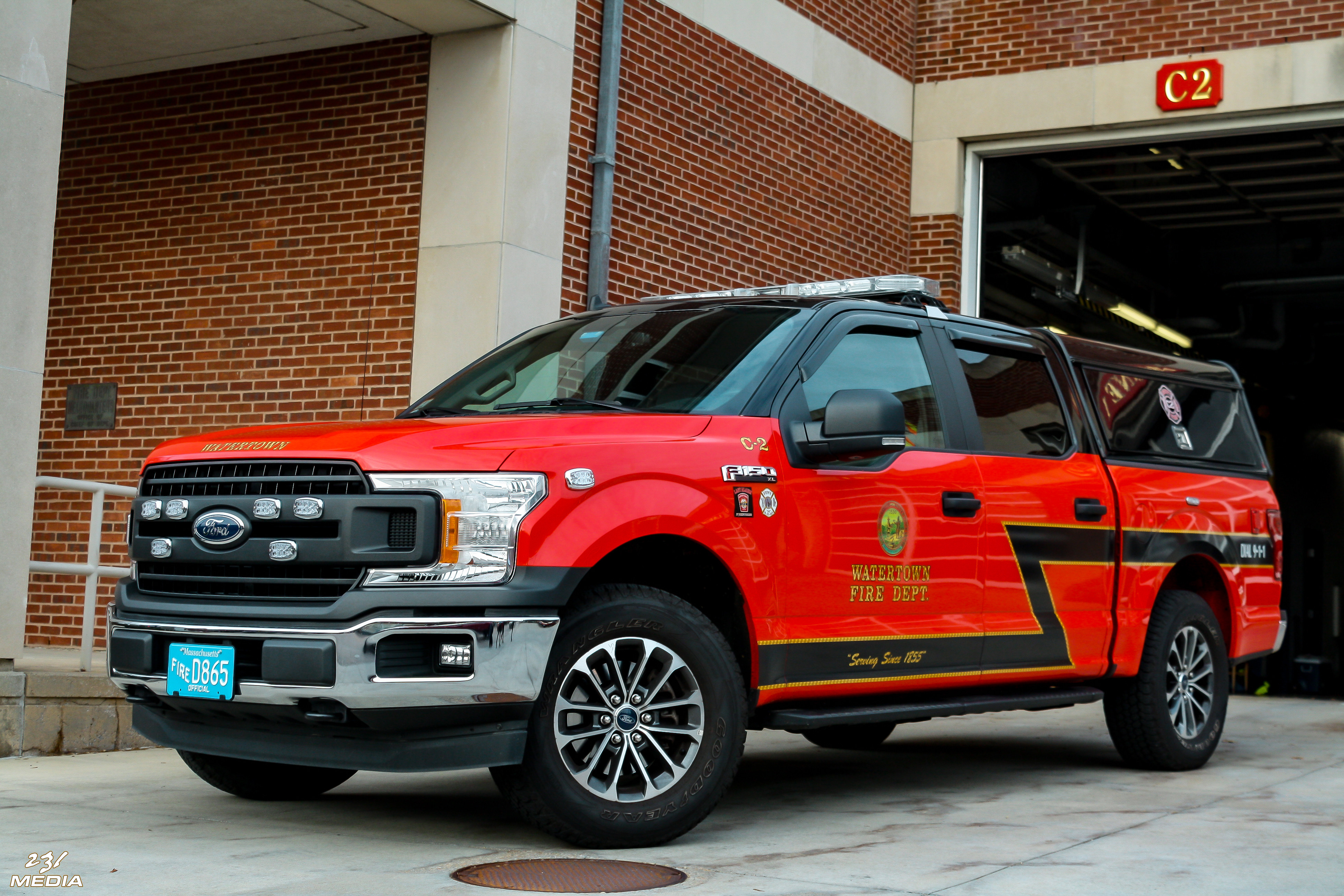 A photo  of Watertown Fire
            Car 2, a 2020 Ford F-150 Police Responder             taken by Luke Tougas