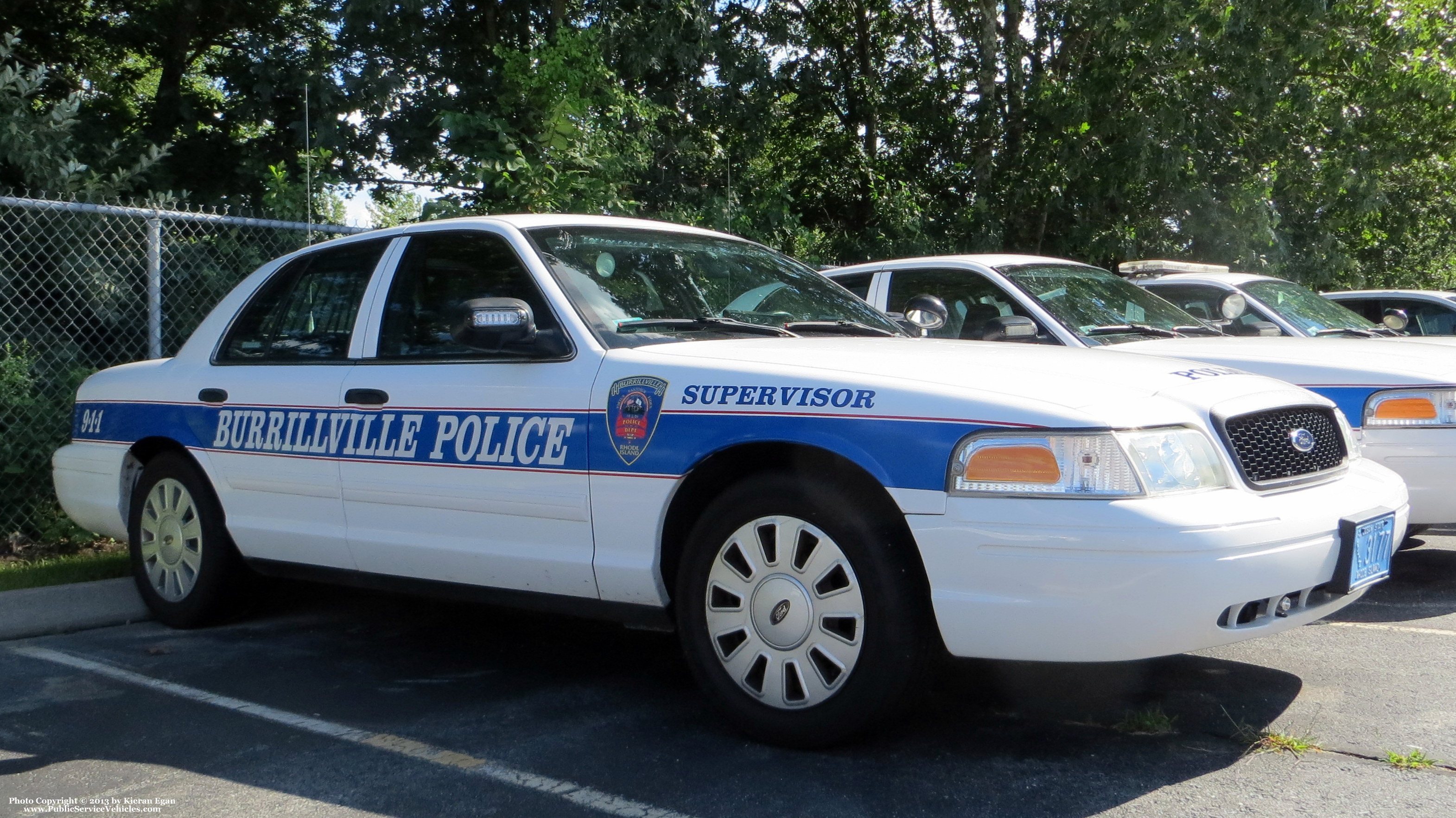 A photo  of Burrillville Police
            Cruiser 3177, a 2009-2011 Ford Crown Victoria Police Interceptor             taken by Kieran Egan