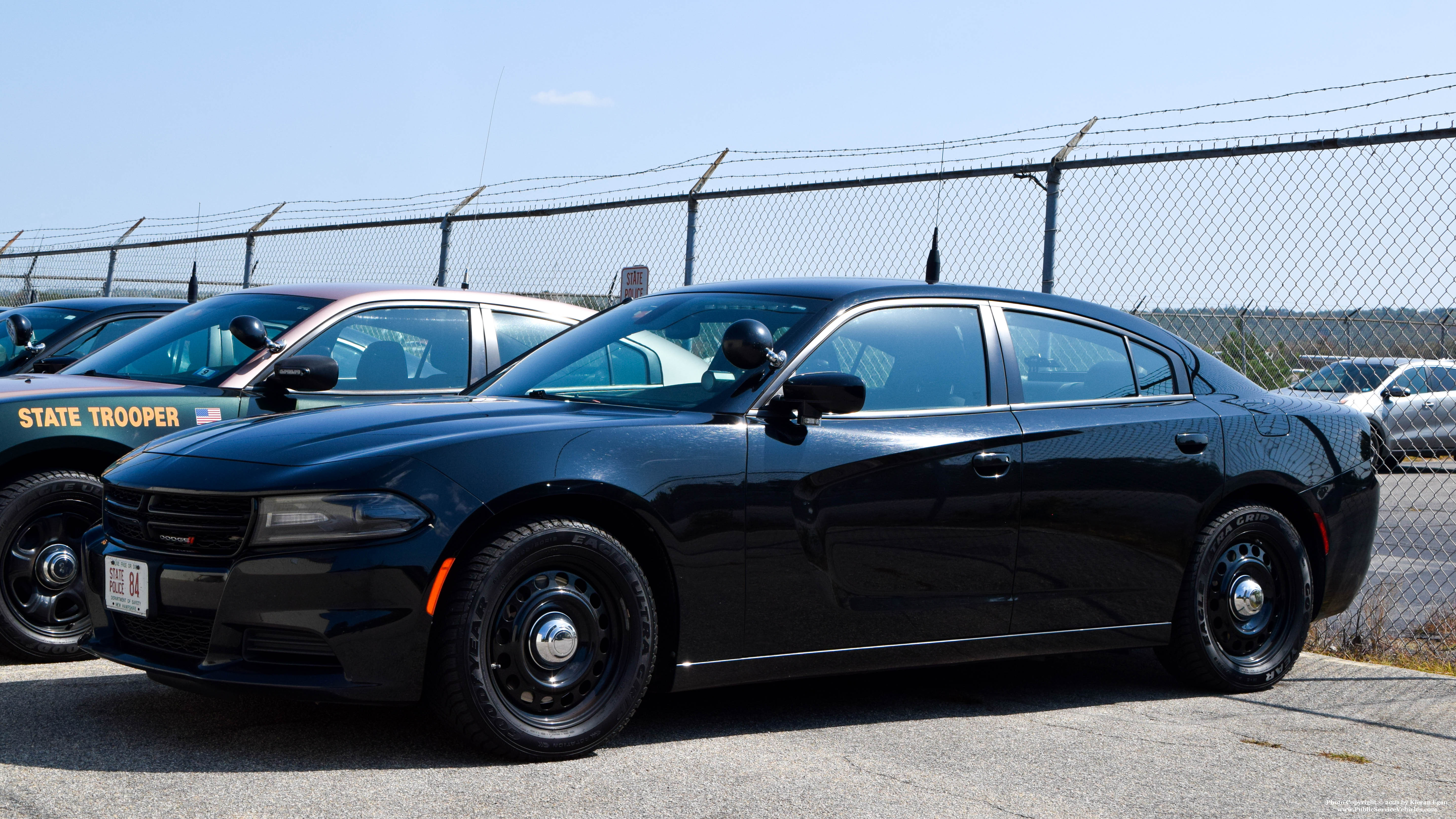 A photo  of New Hampshire State Police
            Cruiser 84, a 2017-2019 Dodge Charger             taken by Kieran Egan