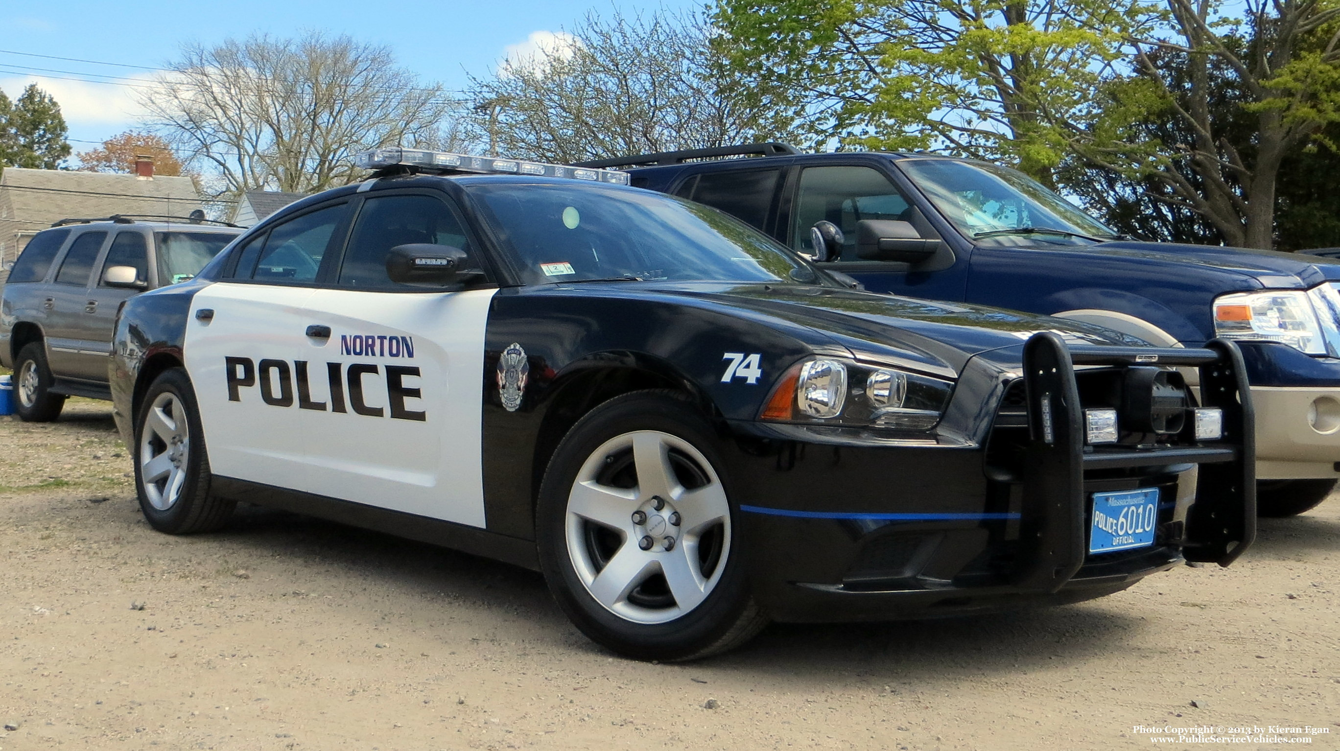 A photo  of Norton Police
            Cruiser 74, a 2012 Dodge Charger             taken by Kieran Egan