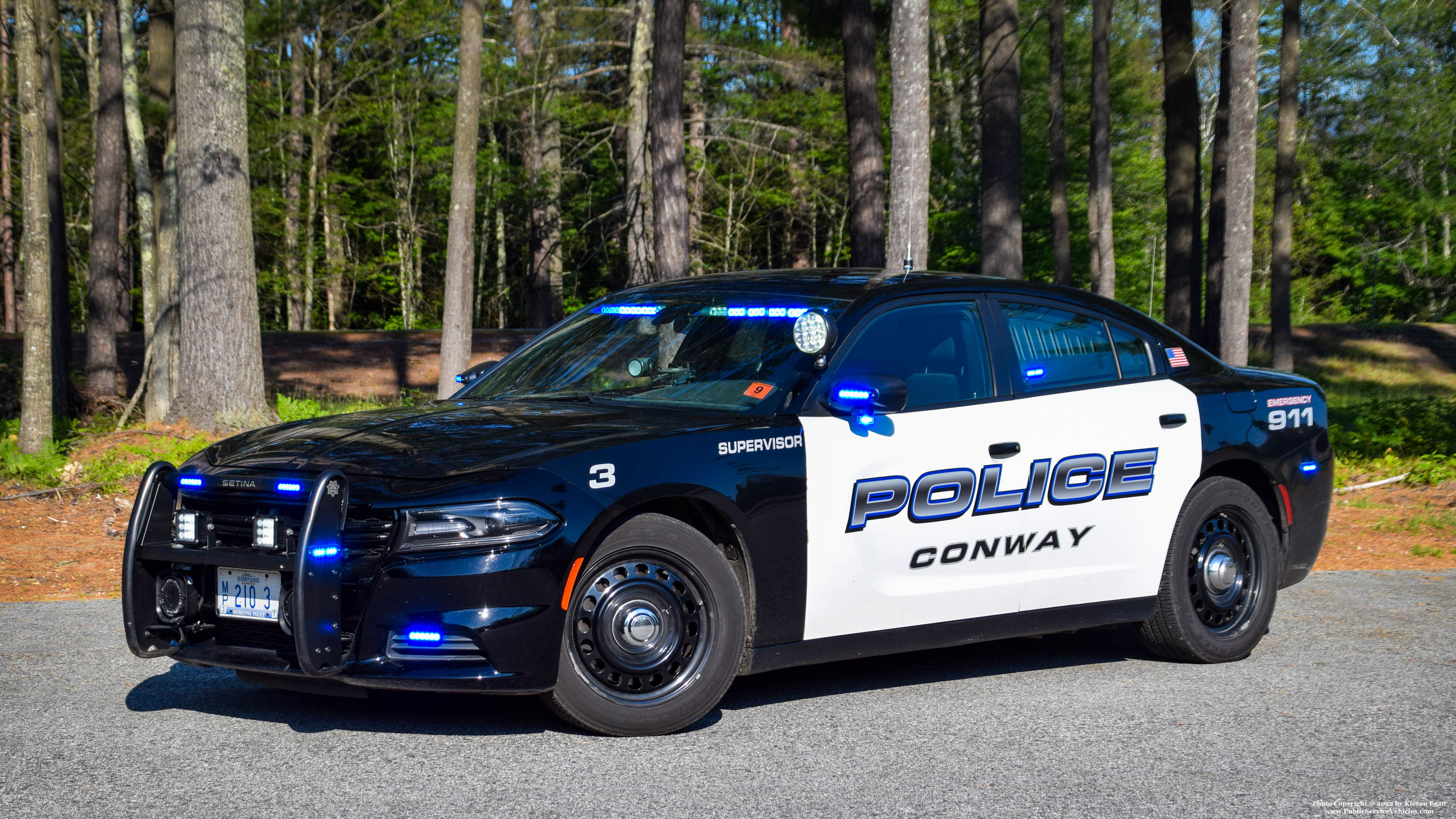 A photo  of Conway Police
            Car 3, a 2019 Dodge Charger             taken by Kieran Egan