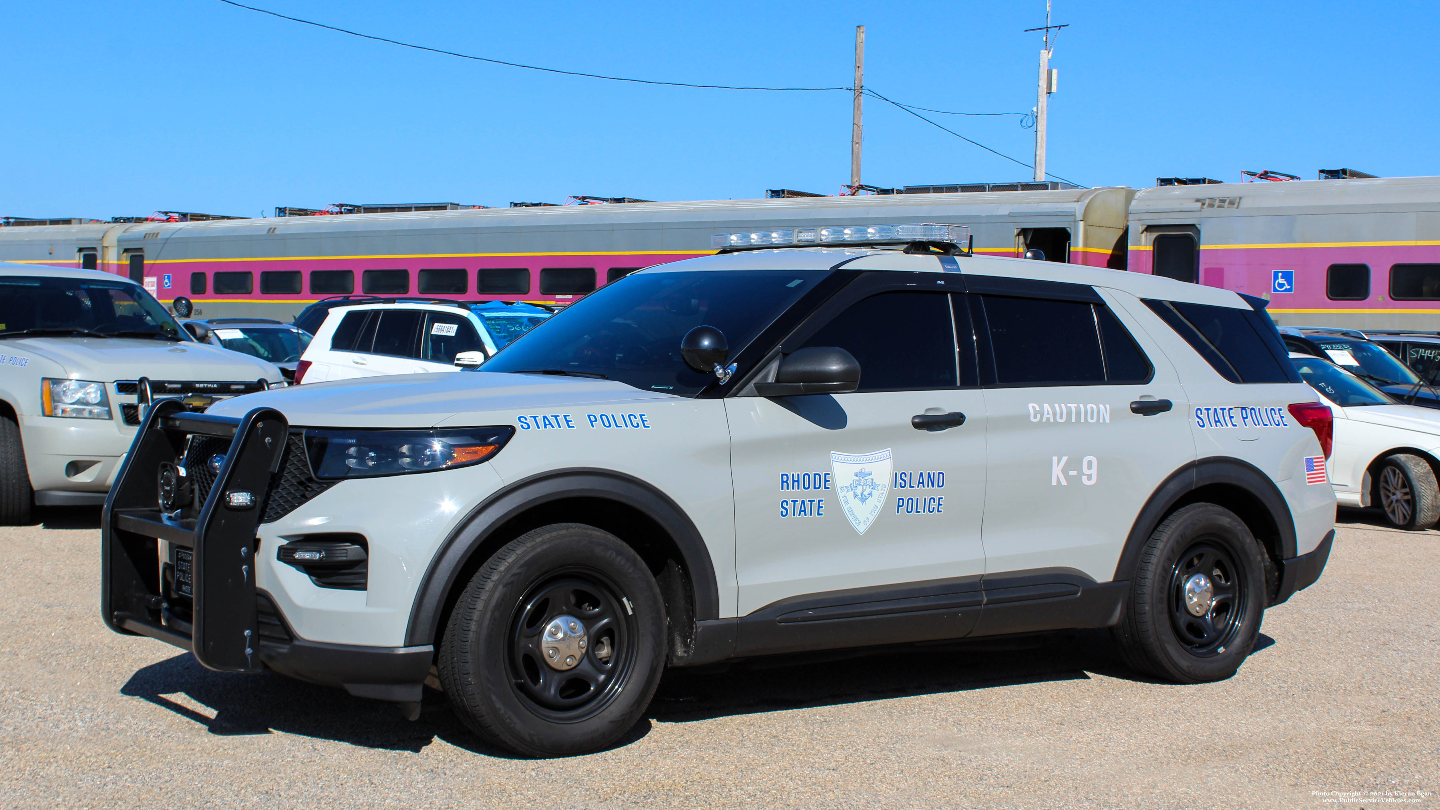 A photo  of Rhode Island State Police
            Cruiser 265, a 2020 Ford Police Interceptor Utility             taken by Kieran Egan