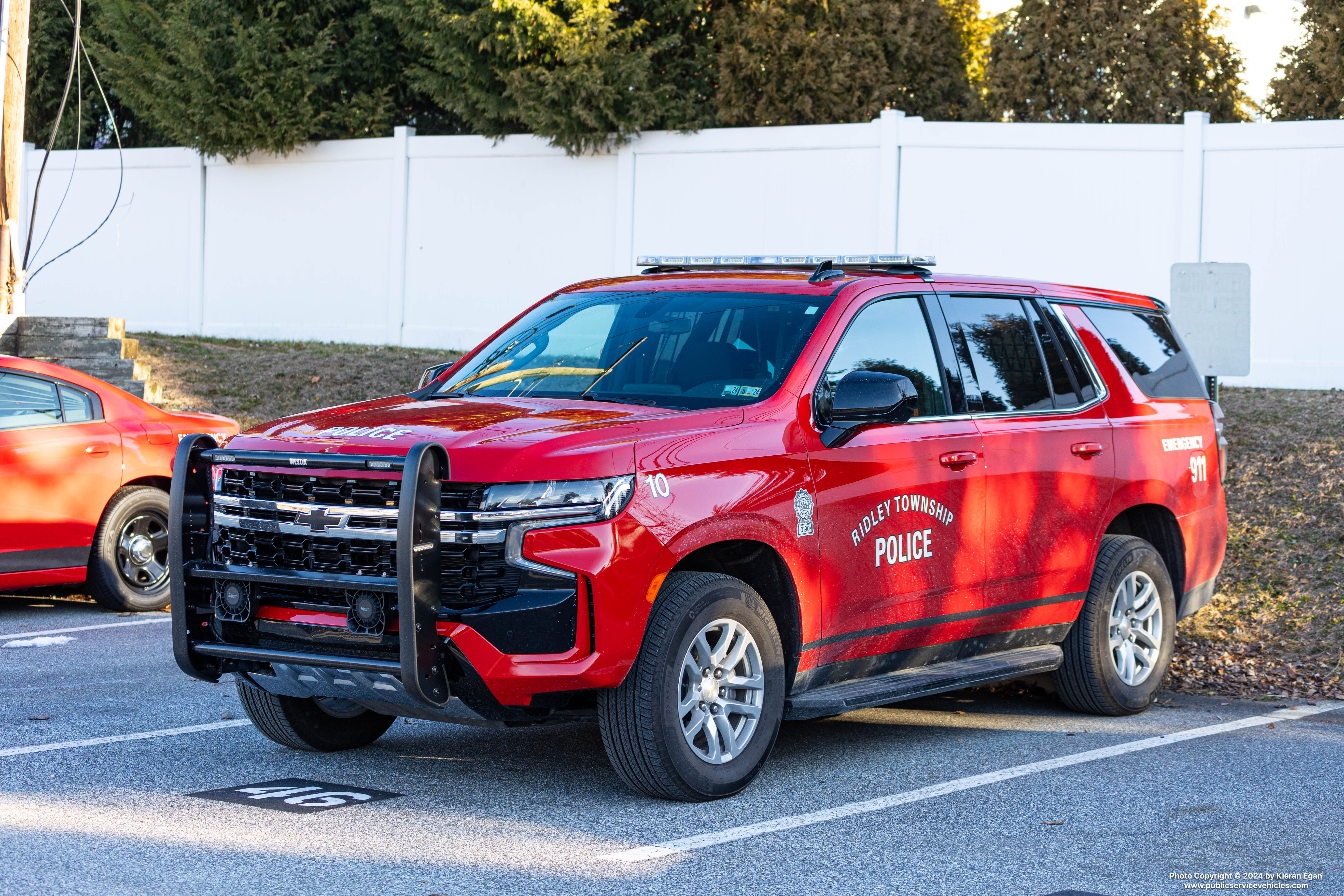 A photo  of Ridley Township Police
            Cruiser 31-10, a 2023 Chevrolet Tahoe             taken by Kieran Egan