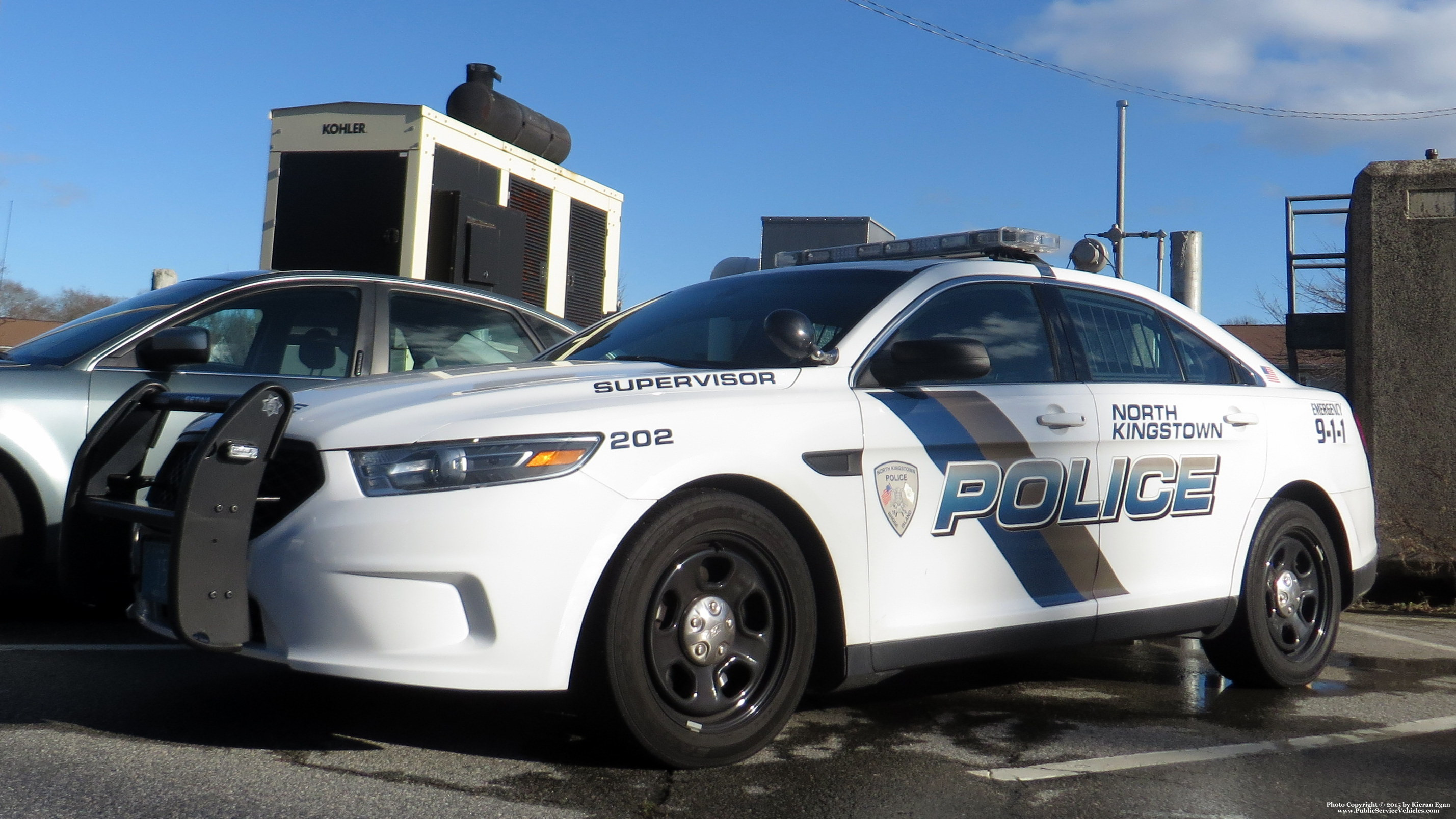 A photo  of North Kingstown Police
            Cruiser 202, a 2014 Ford Police Interceptor Sedan             taken by Kieran Egan