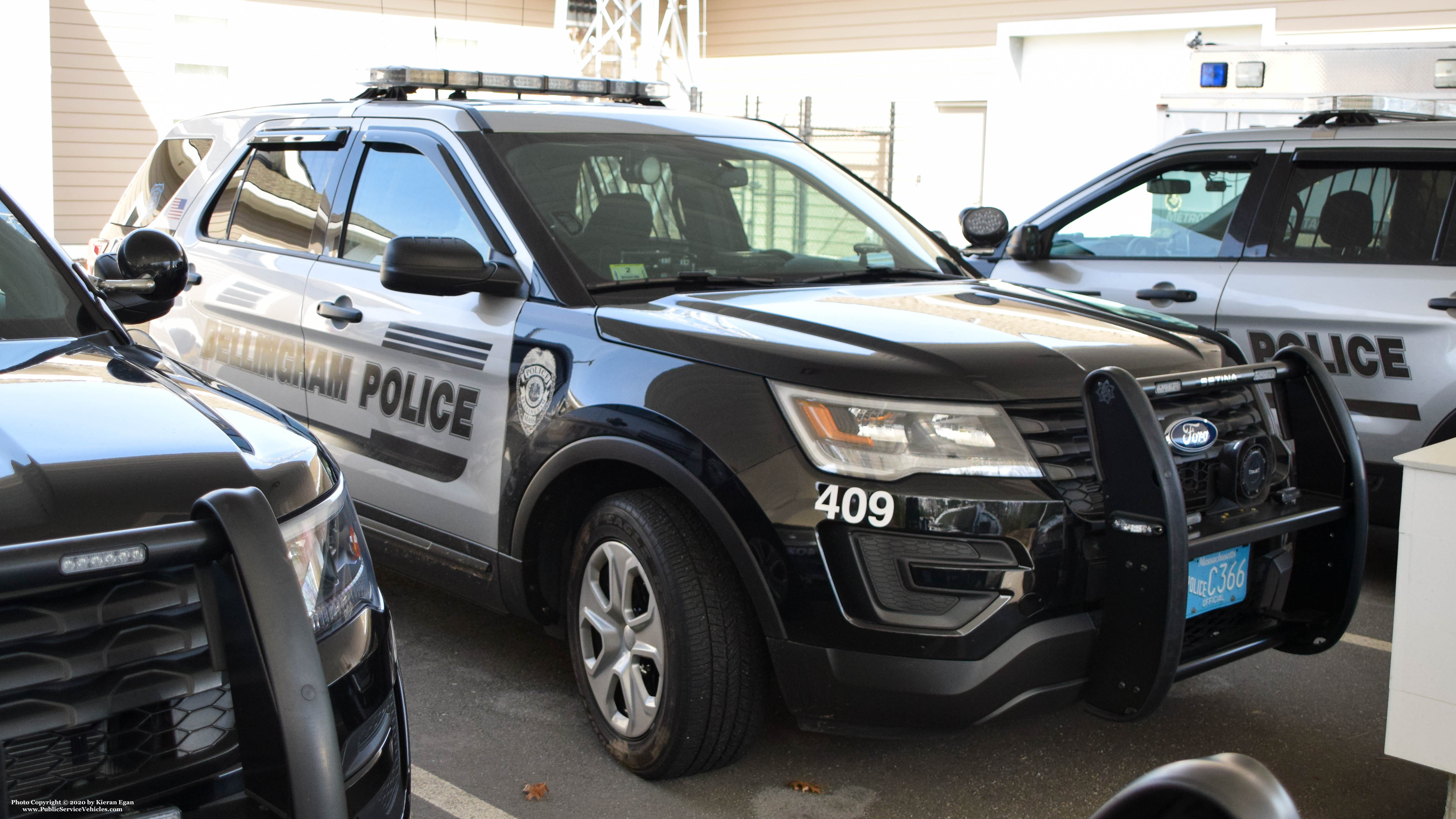 A photo  of Bellingham Police
            Cruiser 409, a 2019 Ford Police Interceptor Utility             taken by Kieran Egan
