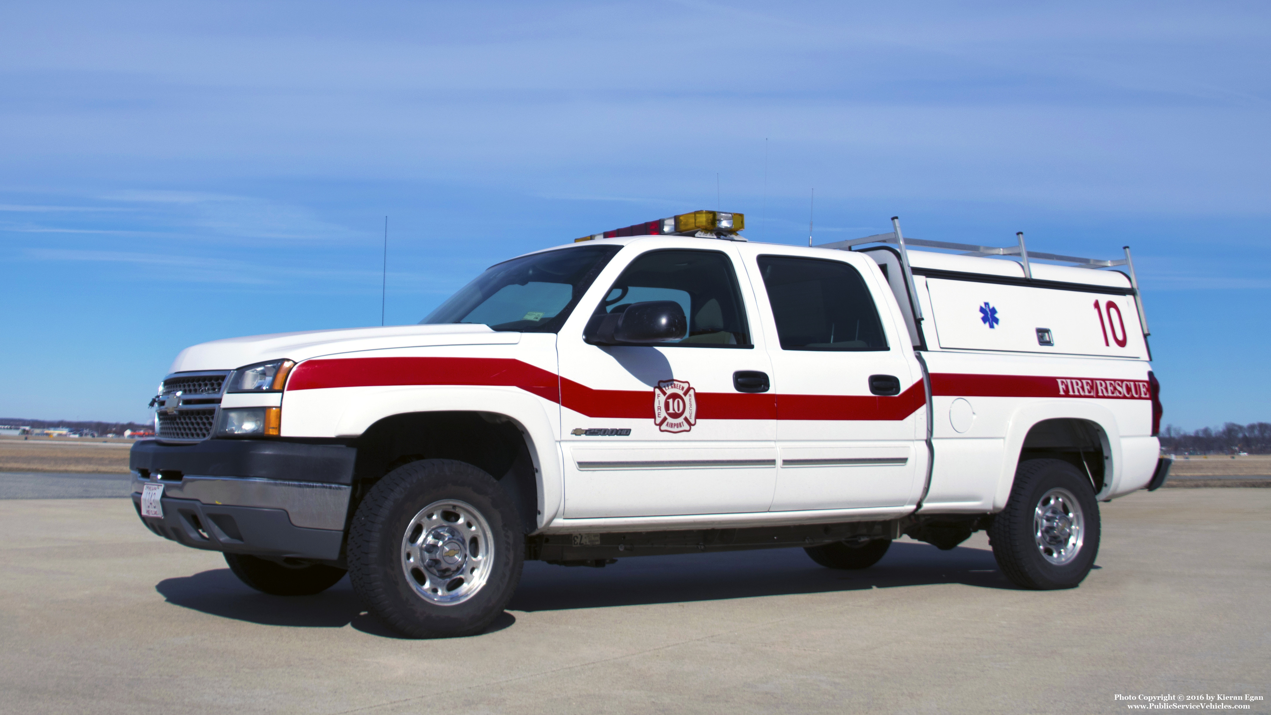 A photo  of T.F. Green Airport Fire
            Rescue 310, a 2005 Chevrolet Silverado             taken by Kieran Egan