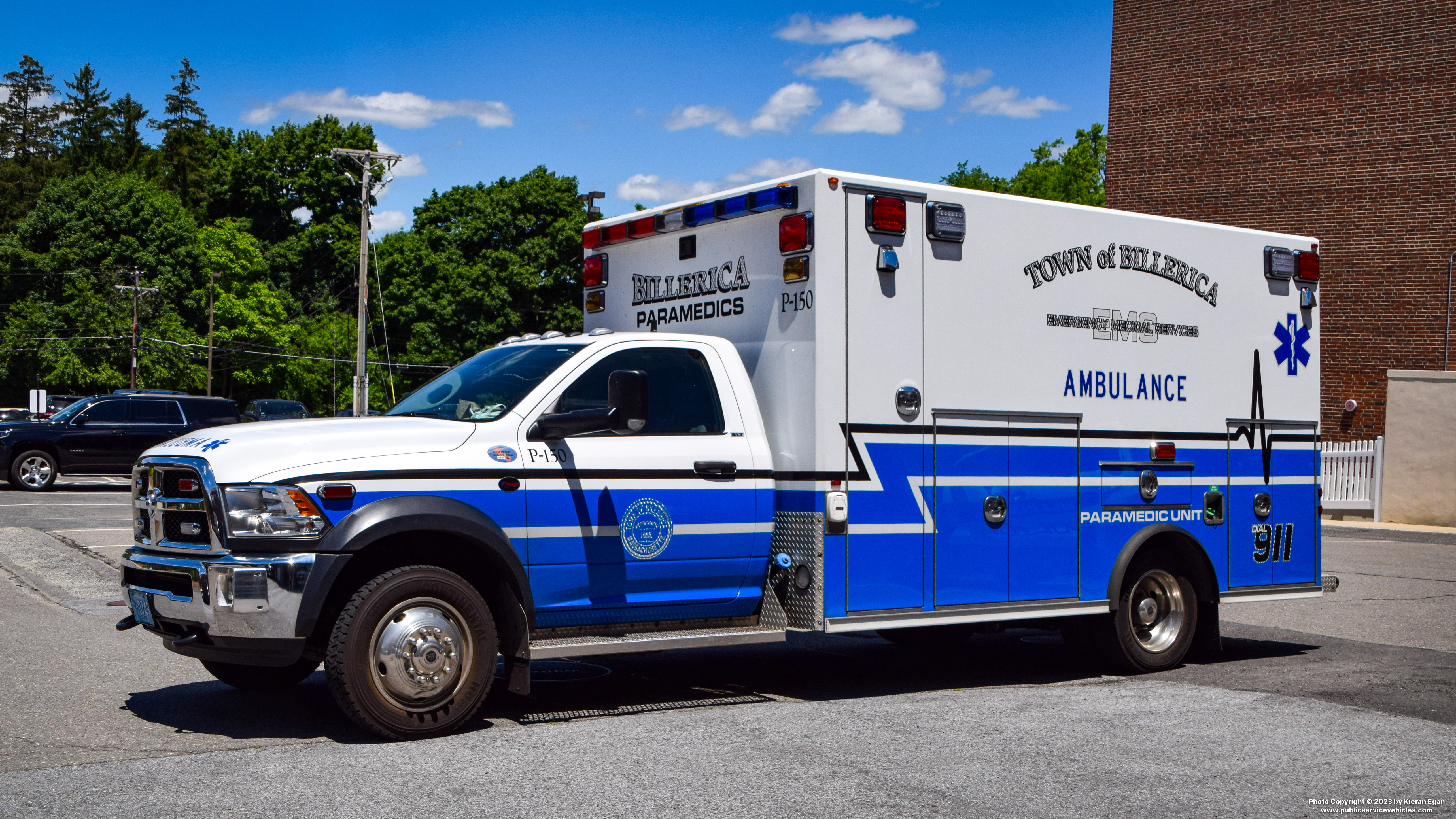 A photo  of Billerica EMS
            P-150, a 2018 RAM 5500/Osage             taken by Kieran Egan