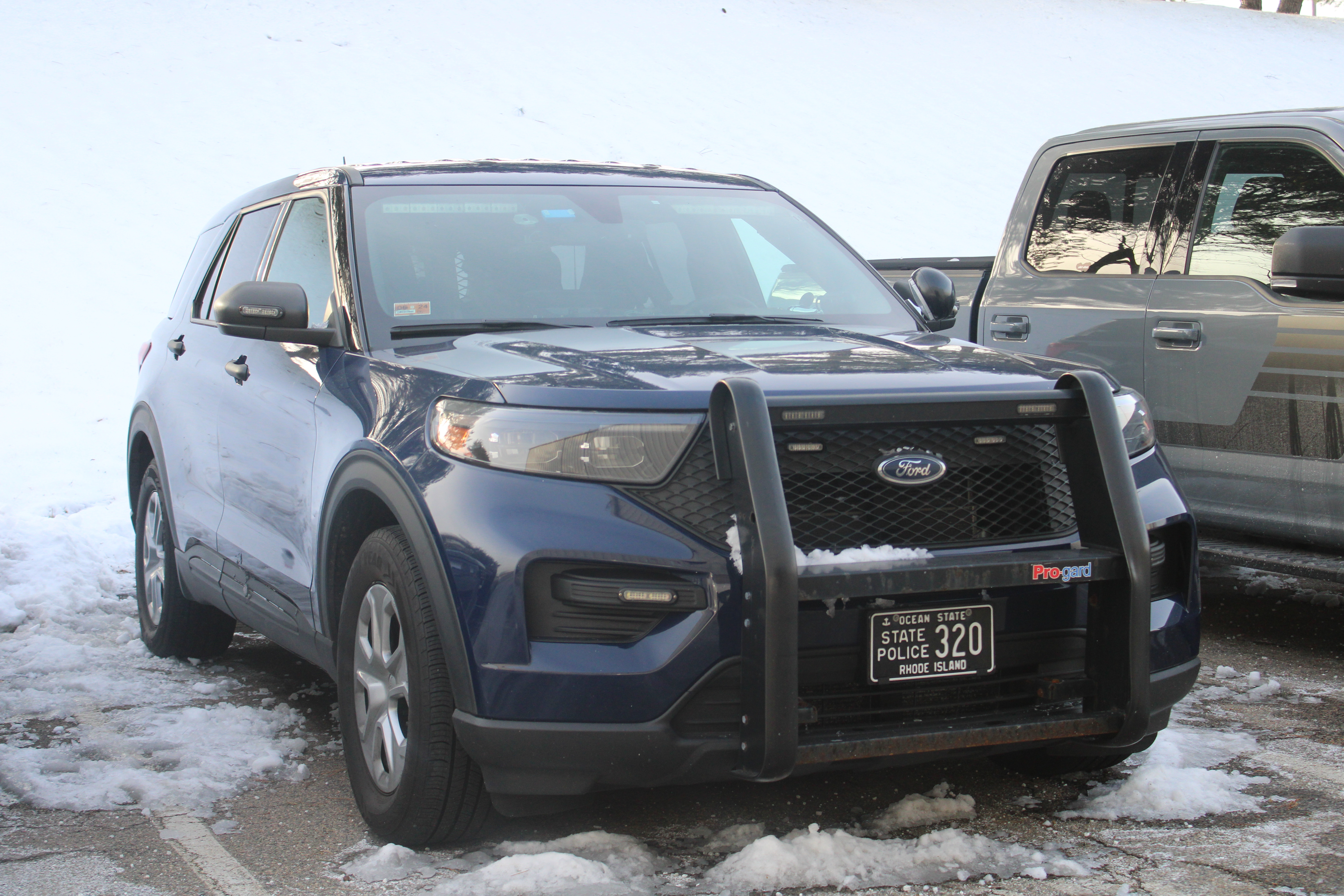 A photo  of Rhode Island State Police
            Cruiser 320, a 2020 Ford Police Interceptor Utility             taken by @riemergencyvehicles