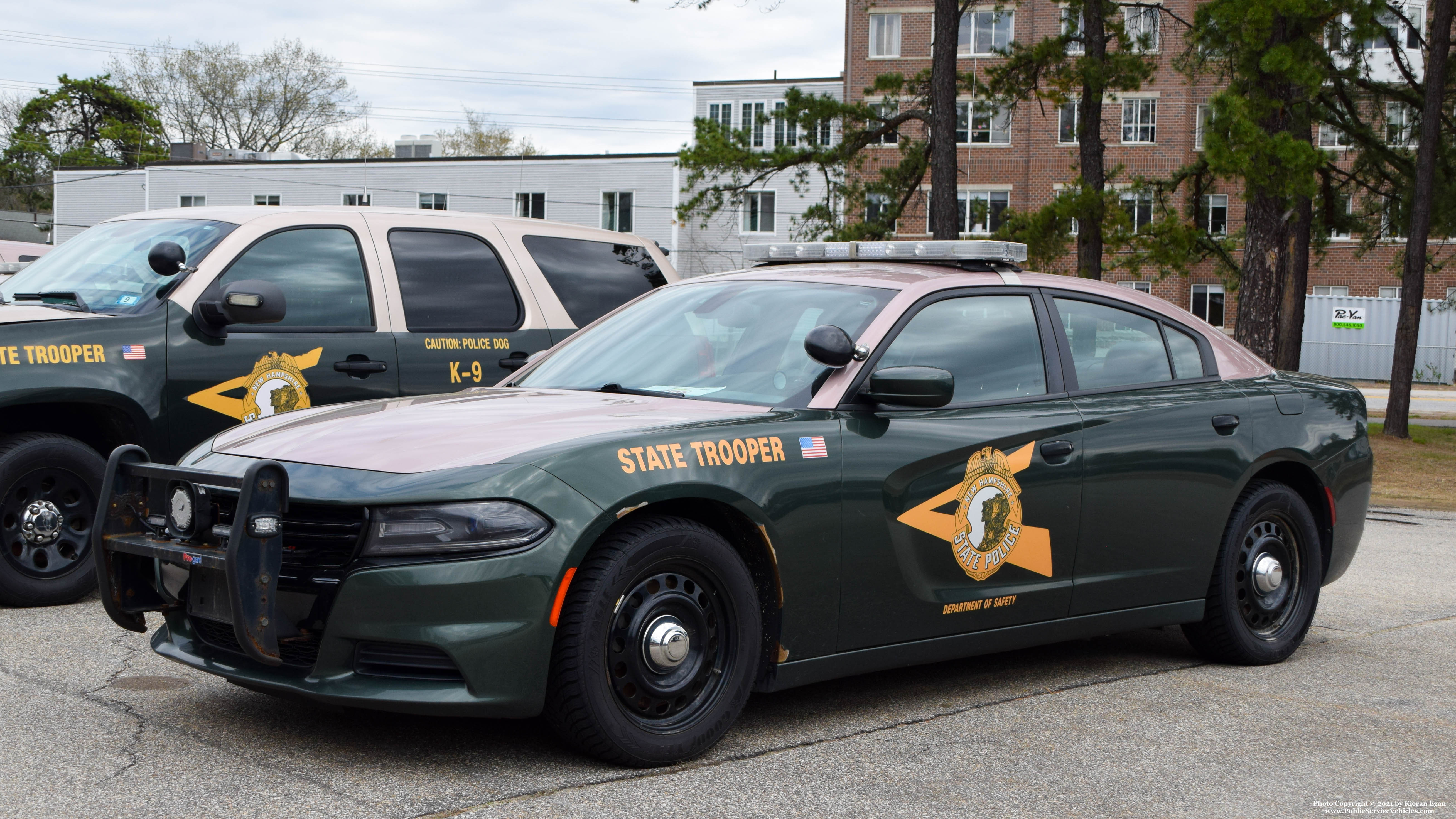 A photo  of New Hampshire State Police
            Unassigned Unit, a 2015-2016 Dodge Charger             taken by Kieran Egan