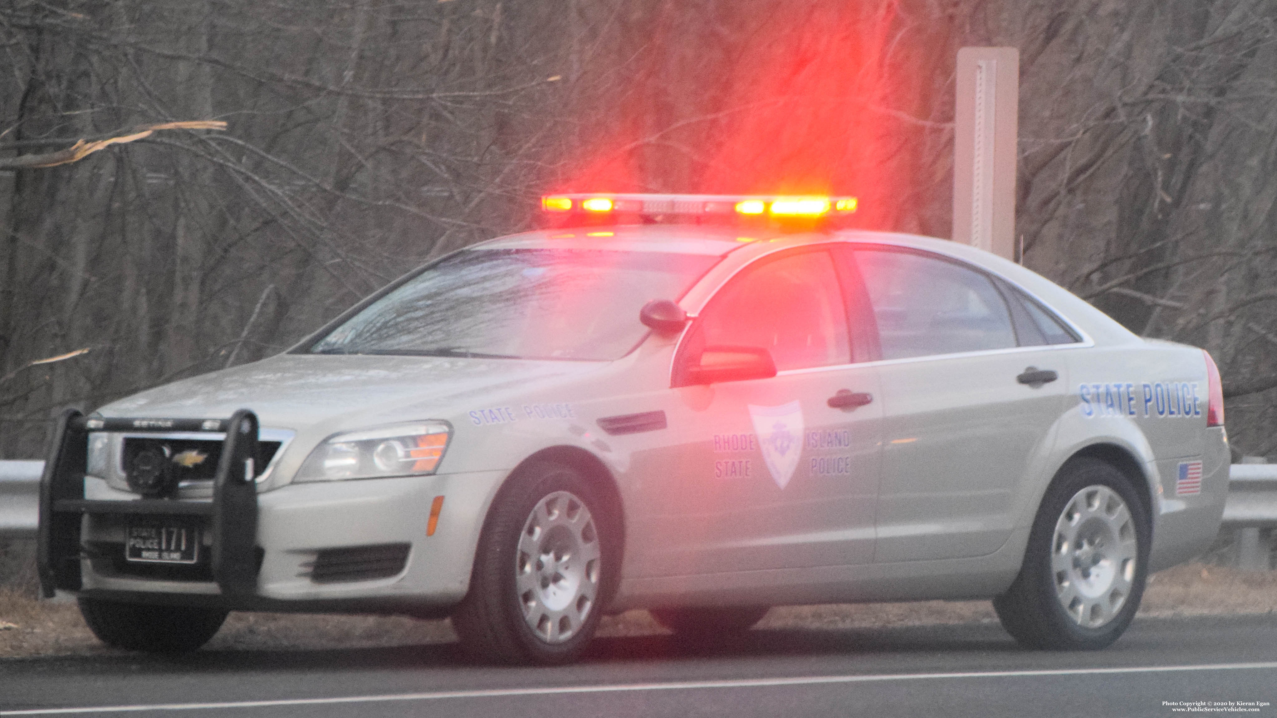 A photo  of Rhode Island State Police
            Cruiser 171, a 2013 Chevrolet Caprice             taken by Kieran Egan
