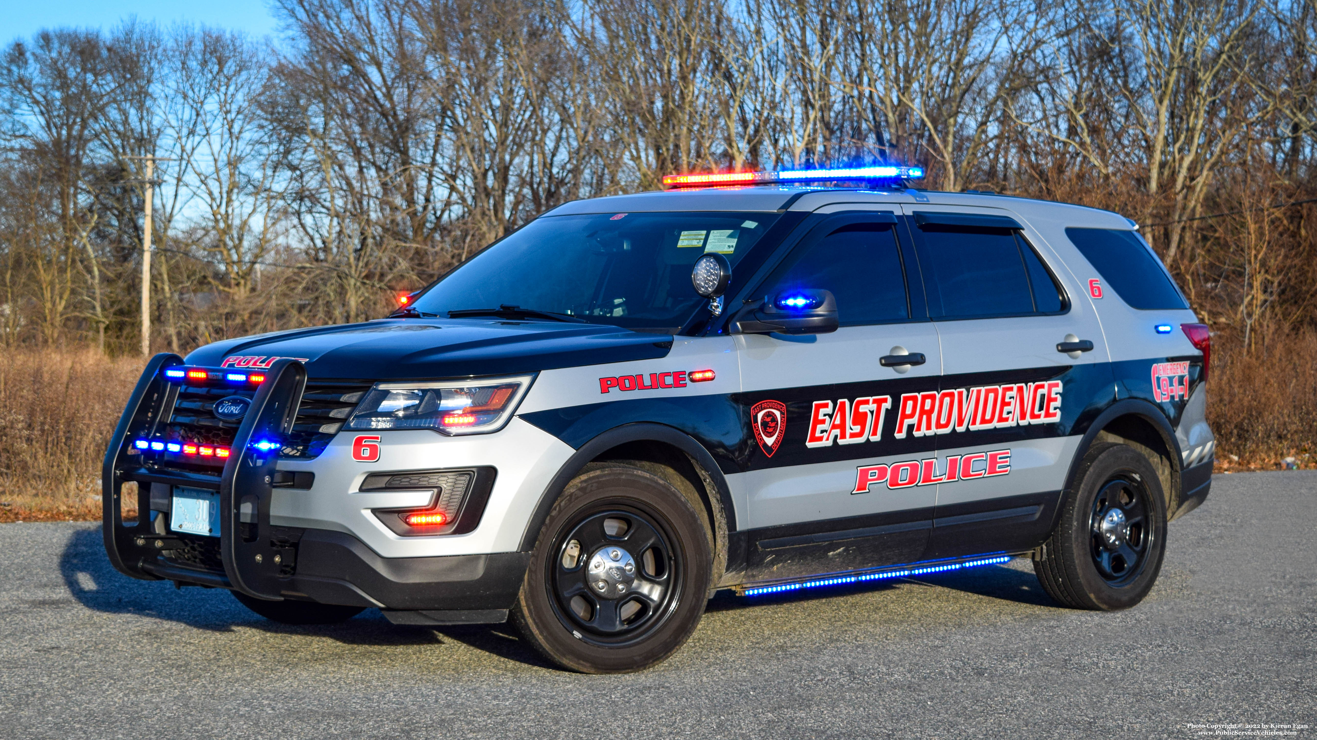 A photo  of East Providence Police
            Car 6, a 2019 Ford Police Interceptor Utility             taken by Kieran Egan