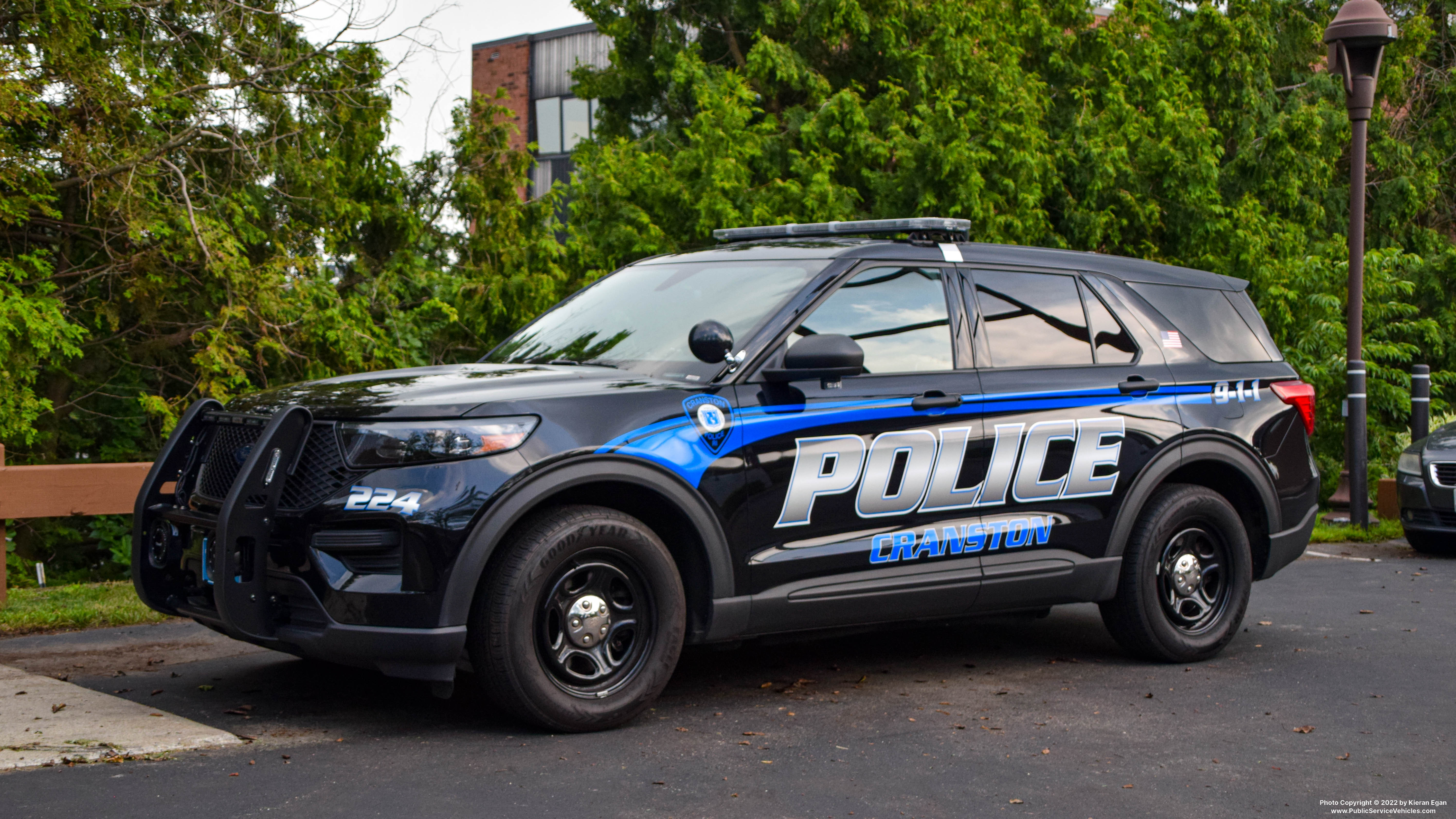 A photo  of Cranston Police
            Cruiser 224, a 2020 Ford Police Interceptor Utility             taken by Kieran Egan