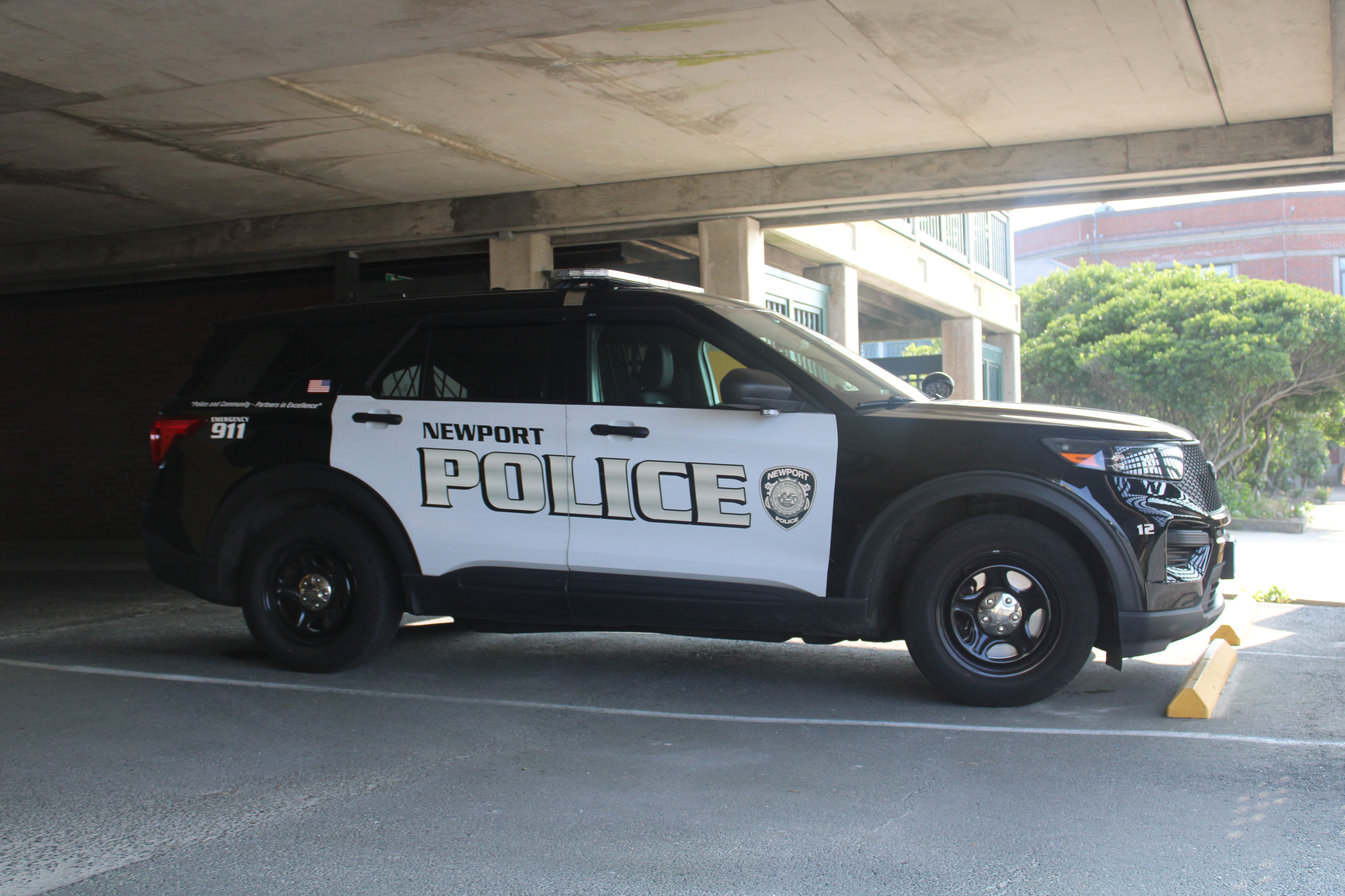 A photo  of Newport Police
            Car 12, a 2021 Ford Police Interceptor Utility             taken by @riemergencyvehicles