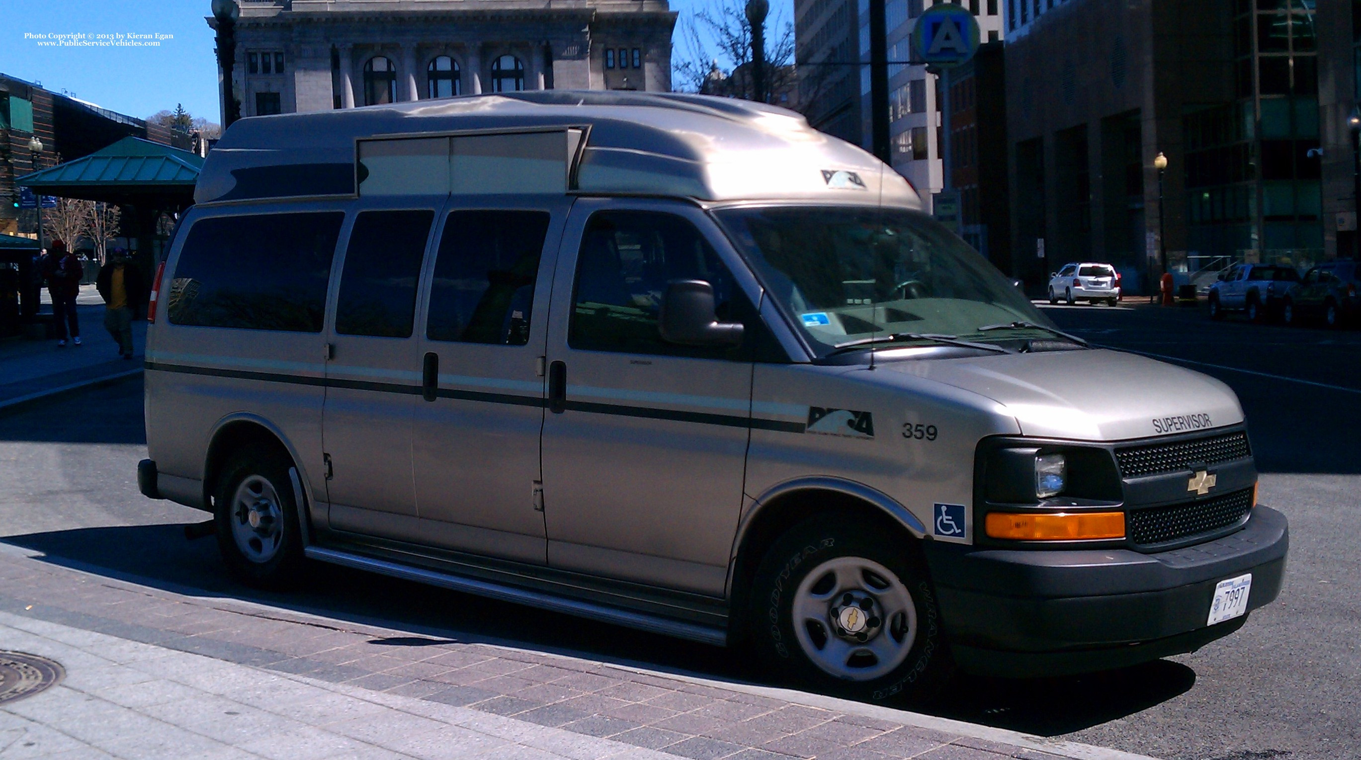 A photo  of Rhode Island Public Transit Authority
            Van 40359, a 2003 Chevrolet Express             taken by Kieran Egan