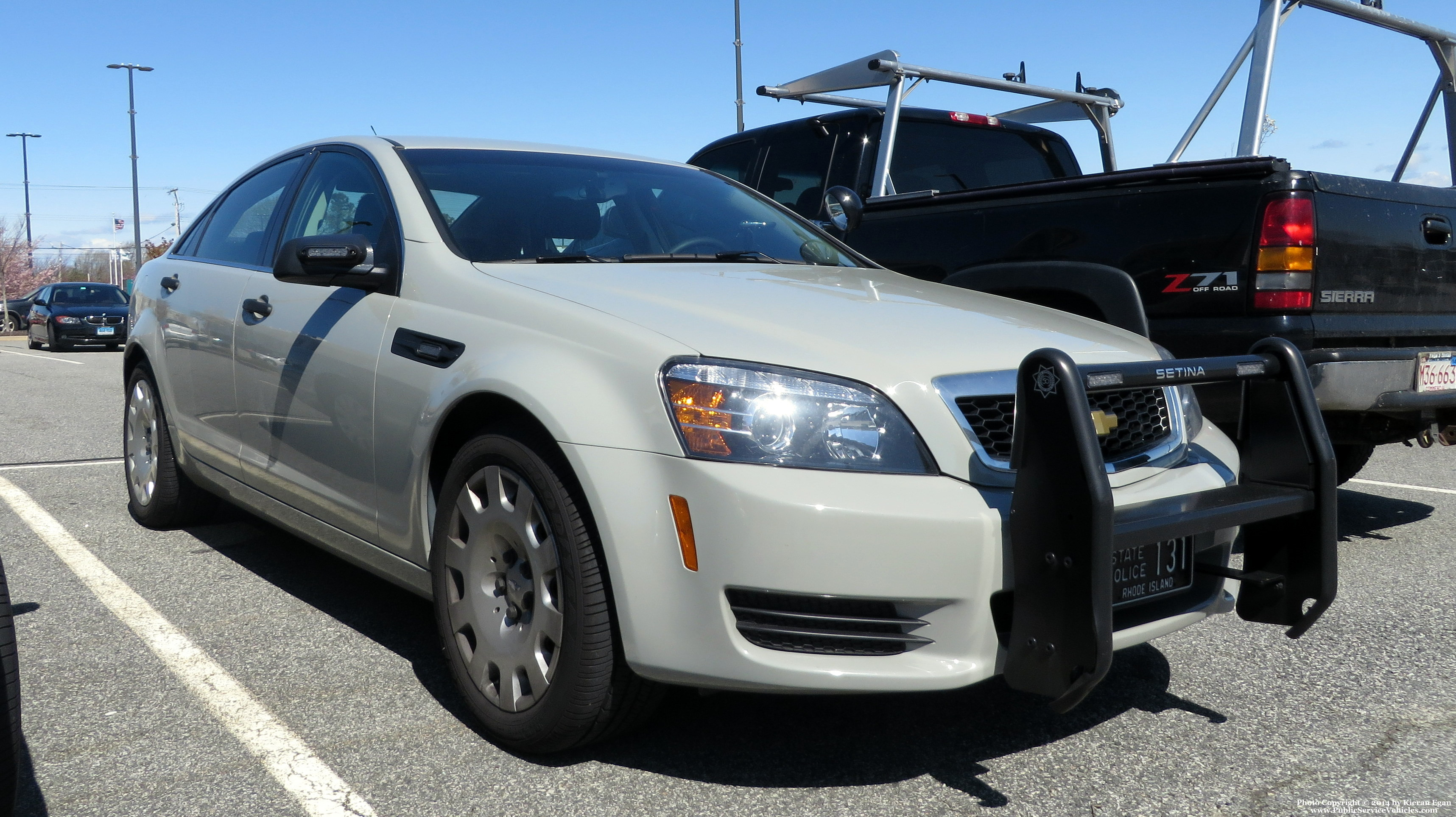 A photo  of Rhode Island State Police
            Cruiser 131, a 2013 Chevrolet Caprice             taken by Kieran Egan