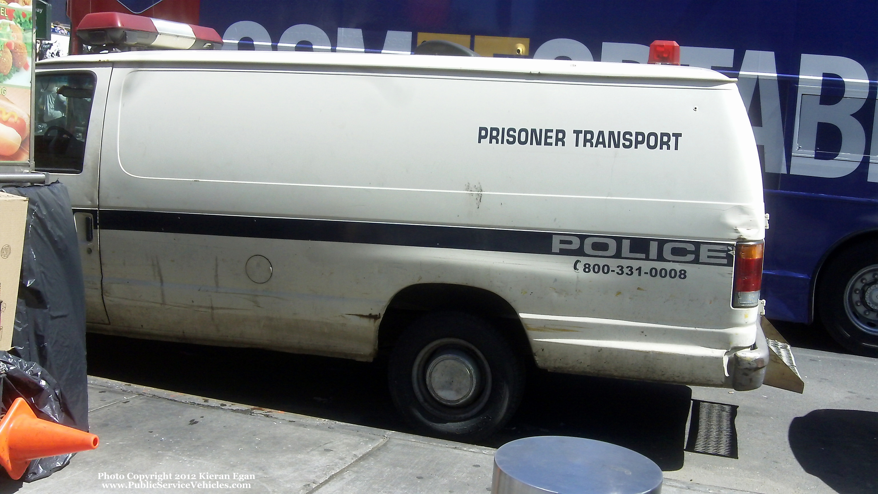 A photo  of Amtrak Police
            Cruiser 204, a 1992-2007 Ford Econoline             taken by Kieran Egan