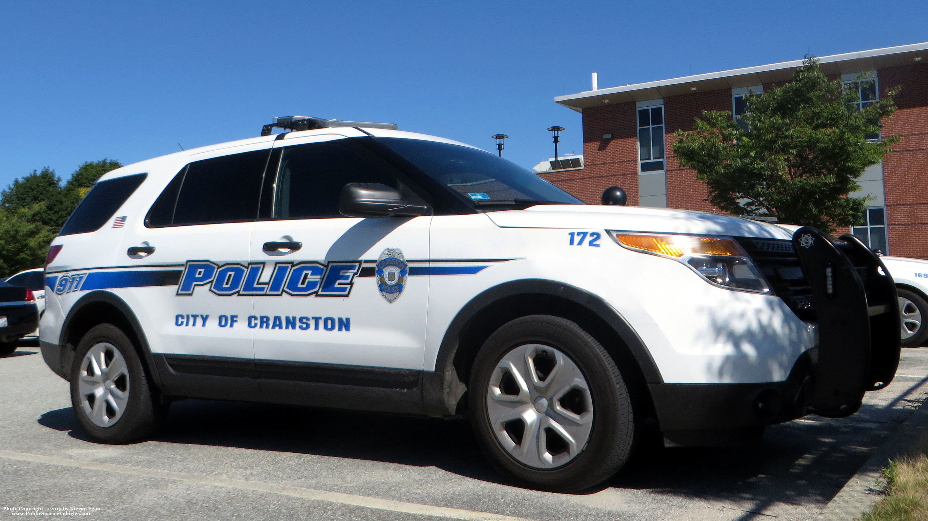 A photo  of Cranston Police
            Cruiser 172, a 2013-2015 Ford Police Interceptor Utility             taken by Kieran Egan