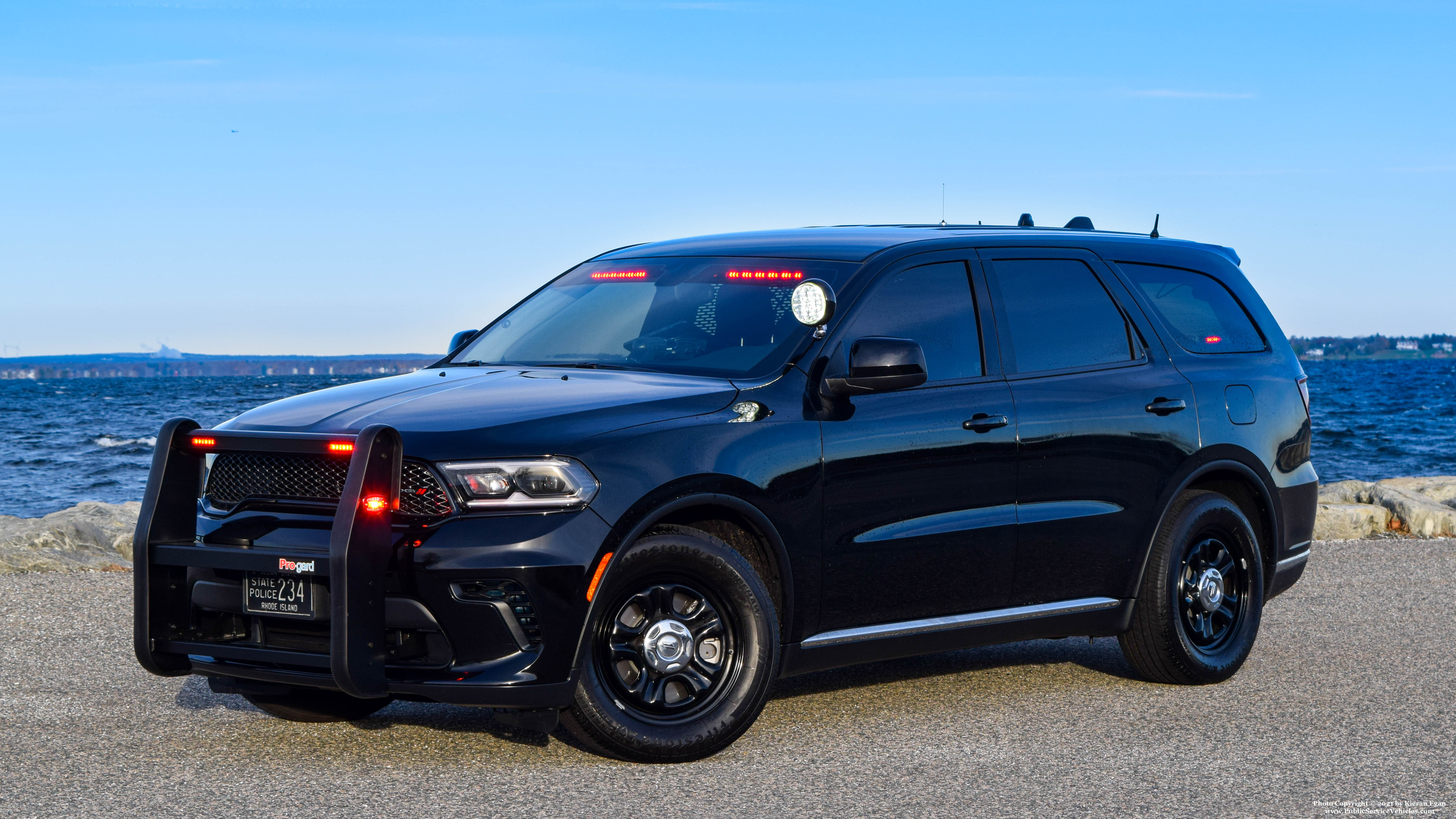 A photo  of Rhode Island State Police
            Cruiser 234, a 2021 Dodge Durango             taken by Kieran Egan