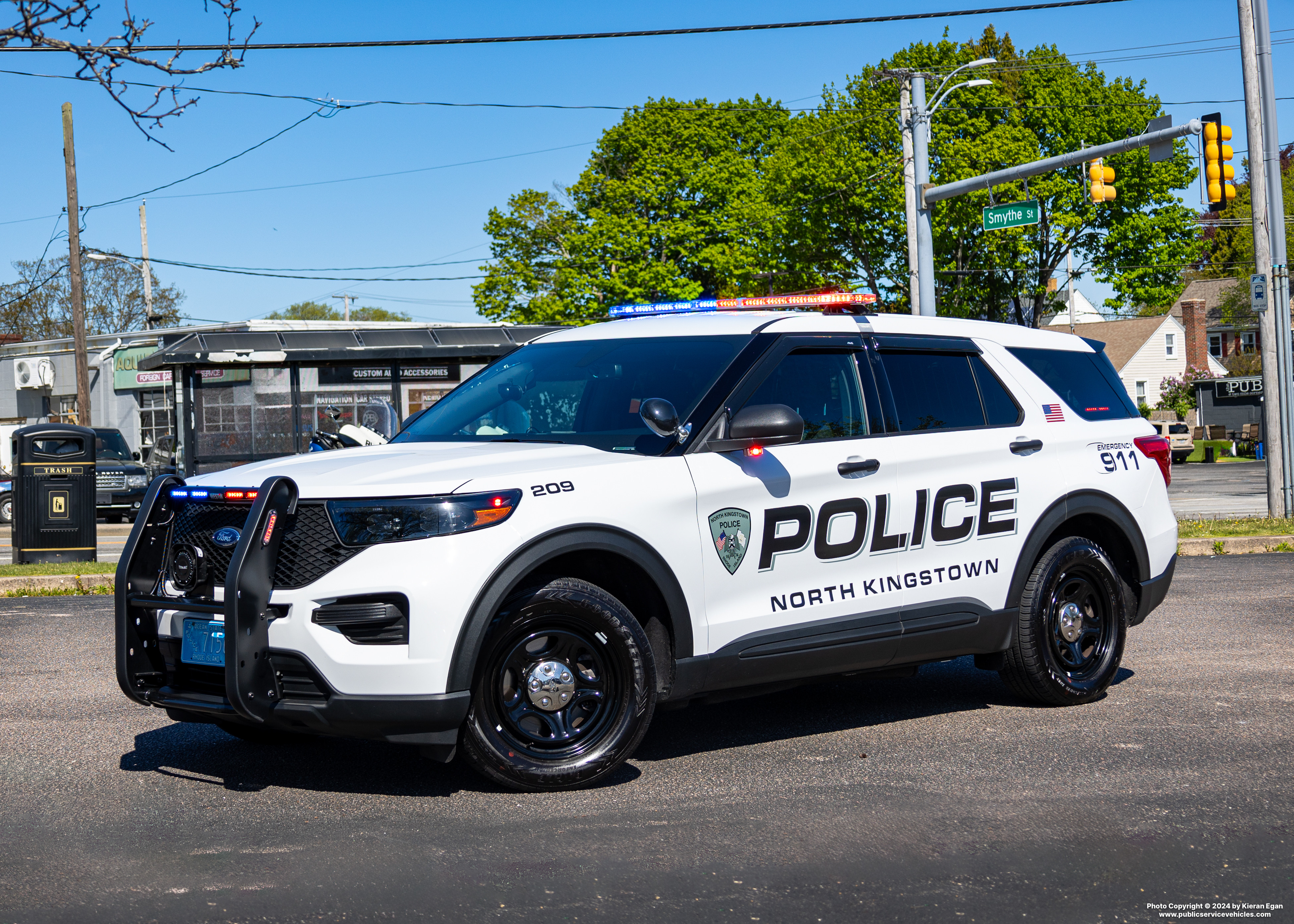 A photo  of North Kingstown Police
            Cruiser 209, a 2022 Ford Police Interceptor Utility             taken by Kieran Egan