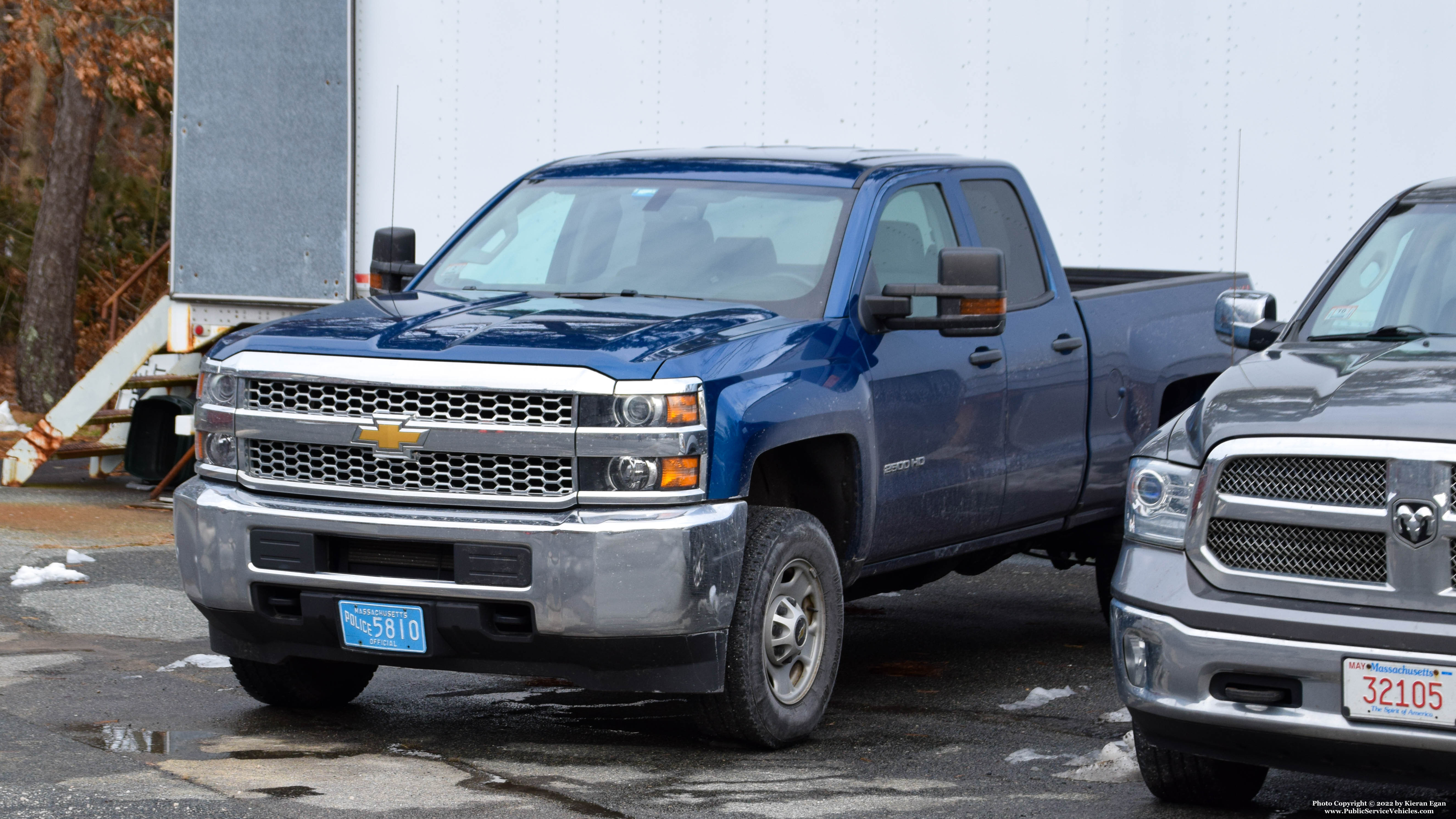 A photo  of Barnstable Police
            E-600, a 2019 Chevrolet Silverado Crew Cab             taken by Kieran Egan