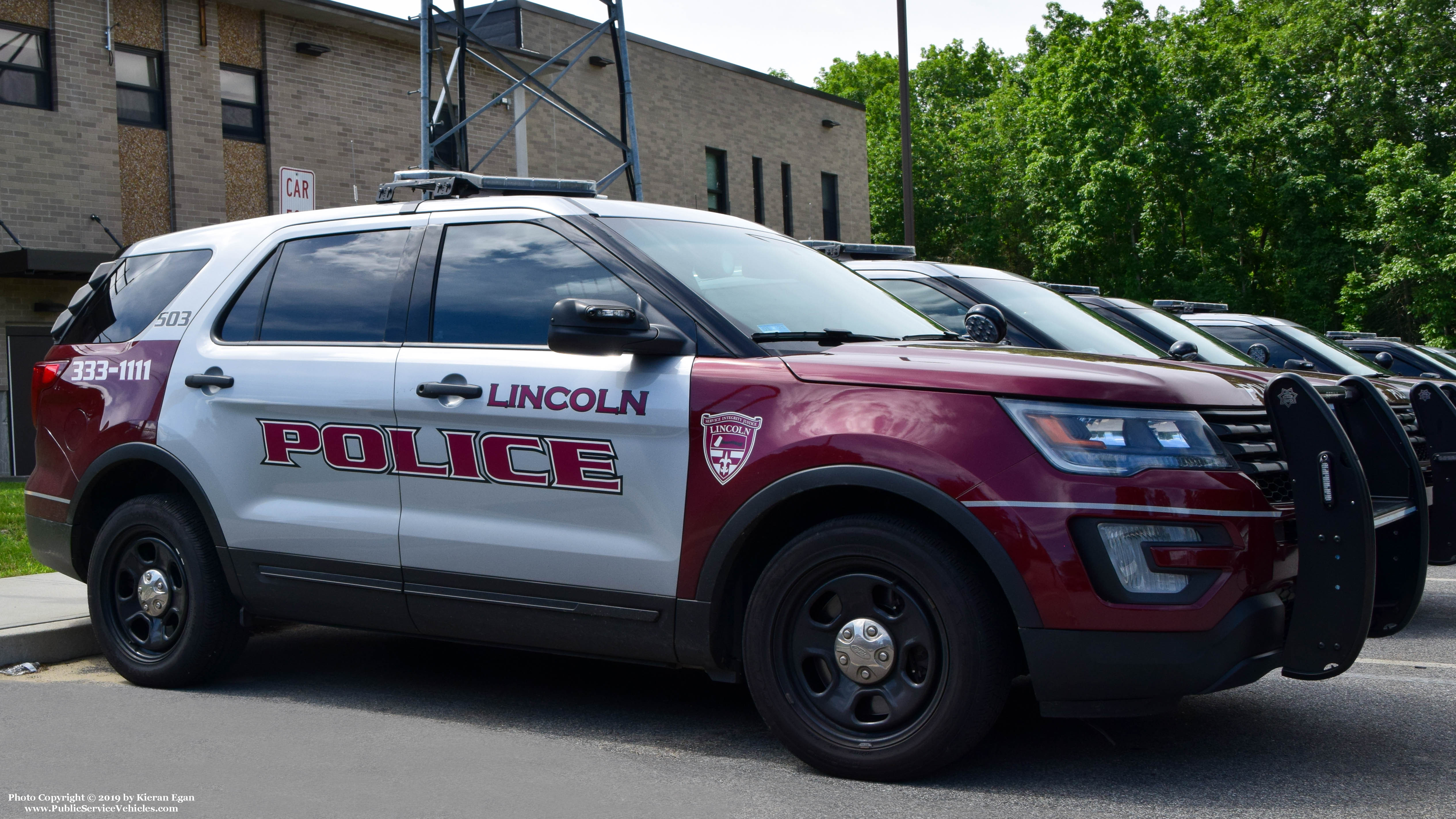 A photo  of Lincoln Police
            Cruiser 503, a 2017 Ford Police Interceptor Utility             taken by Kieran Egan
