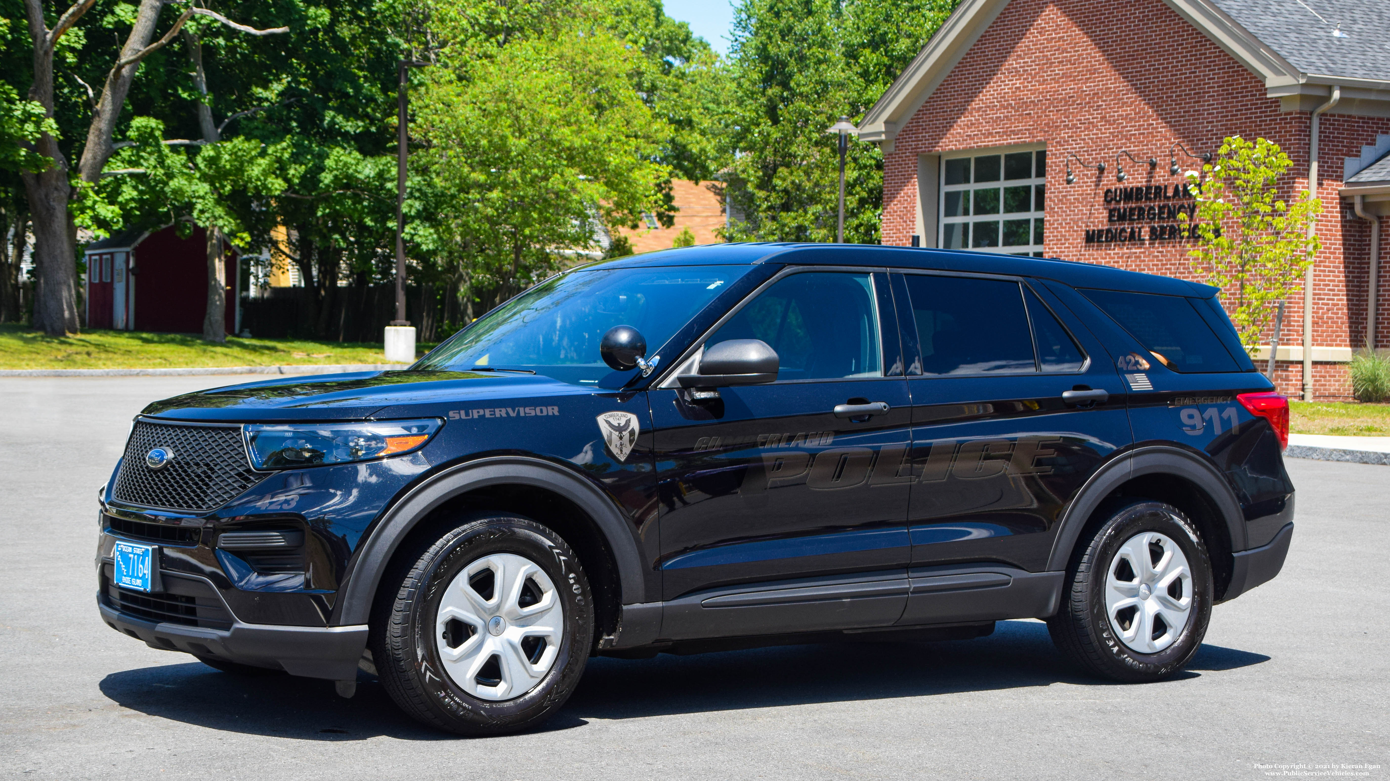 A photo  of Cumberland Police
            Cruiser 423, a 2021 Ford Police Interceptor Utility             taken by Kieran Egan