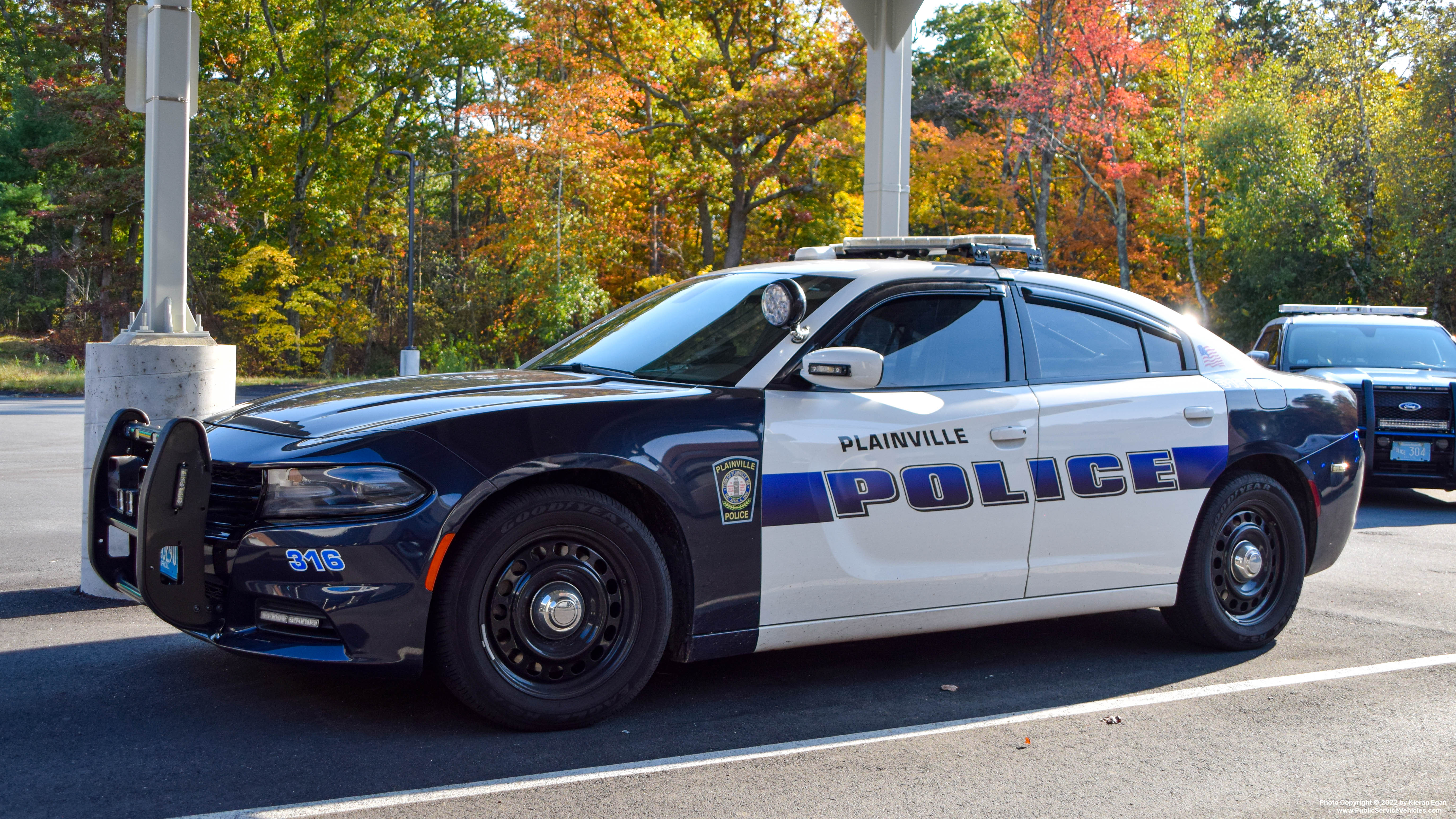 A photo  of Plainville Police
            Cruiser 316, a 2016 Dodge Charger             taken by Kieran Egan