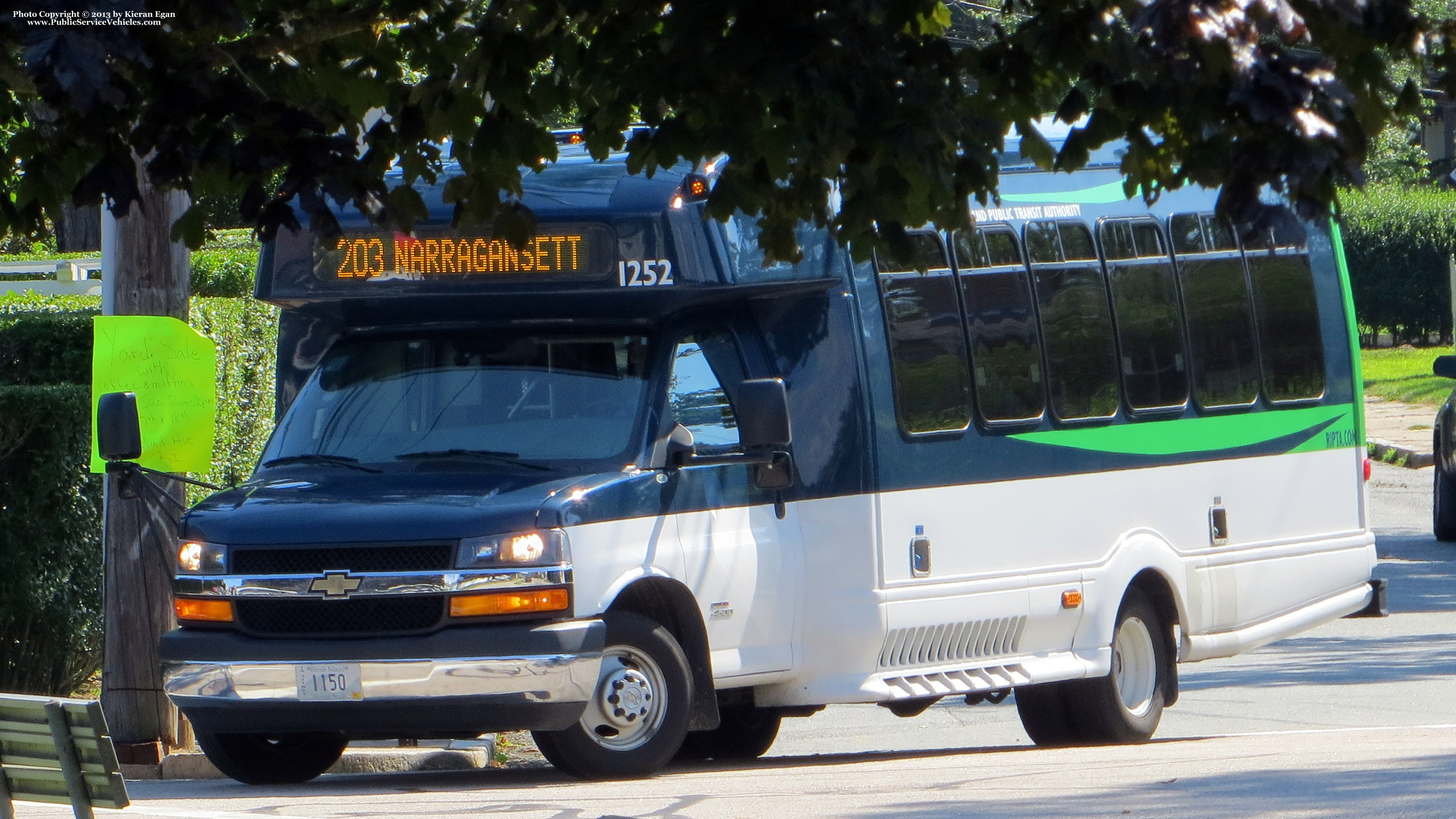 A photo  of Rhode Island Public Transit Authority
            Flex Van 1252, a 2012 Chevrolet 4500 Bus             taken by Kieran Egan